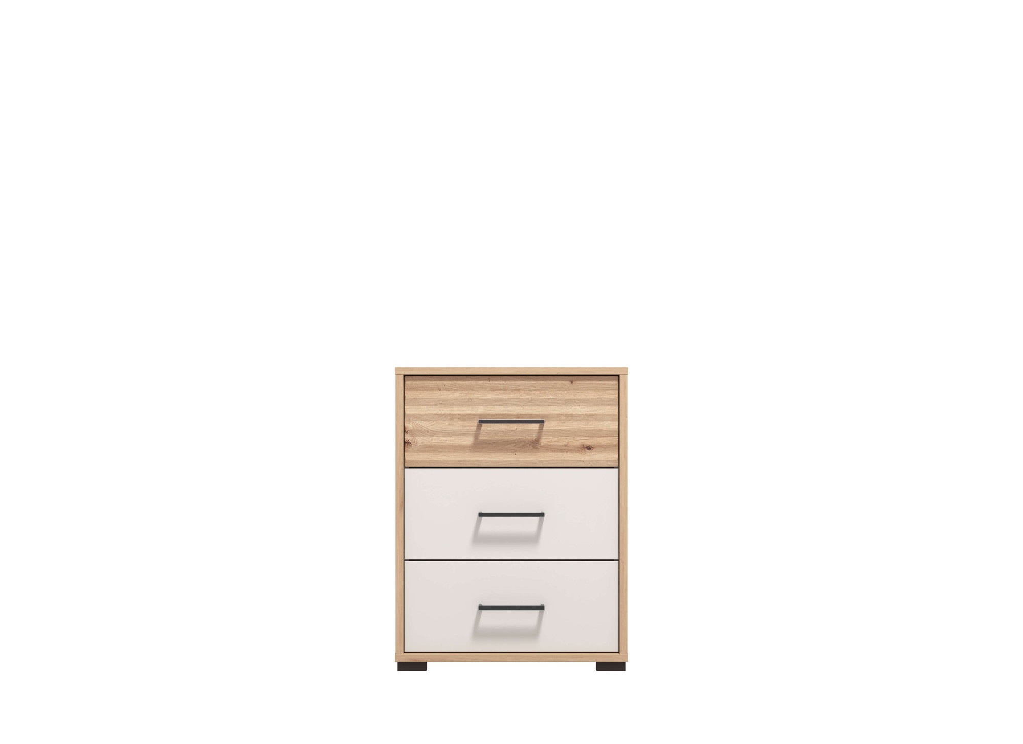 INOSIGN Nachtkommode »Modena Nachtschrank Nachttisch mit 2 oder 3 Schubladen«, FSC®-Zerifiziert Trendfarbe cashmere, ideal für kleine Räume