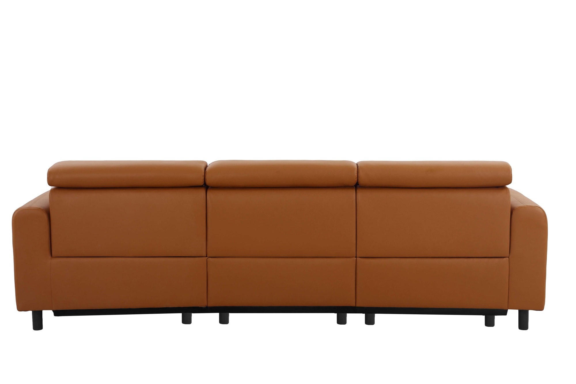 Home affaire Ecksofa »SKAANE Kunstleder, L-Form, 274 cm, manuelle u. elektrische Funktion,«, rundes Design, Kopfteilverstellung, Federkernpolsterung