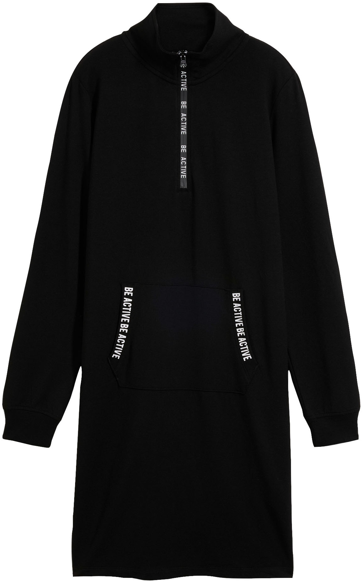 bonprix Sweatkleid für den Alltag, mit langem Arm, aus Viskose-Mix, Casual Stil