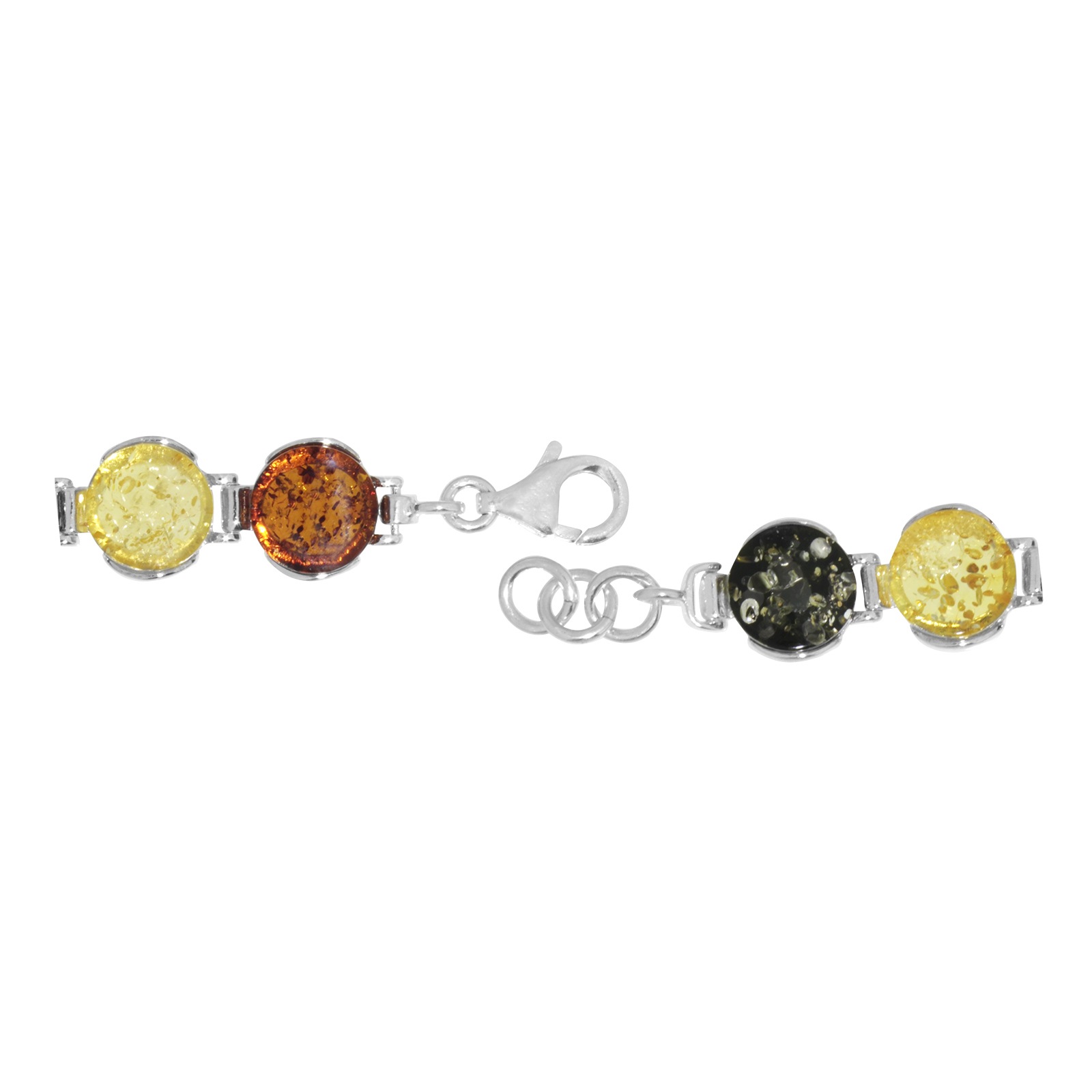 OSTSEE-SCHMUCK Armband »- Classic 10 mm - Silber 925/000 - Bernstein«