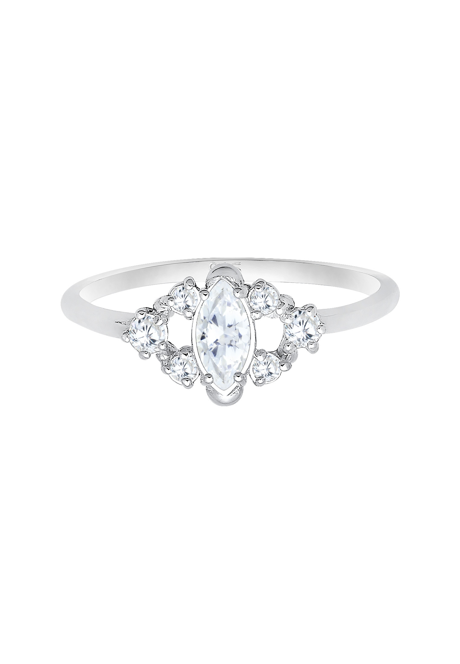 Elli Trauring »Ring Verlobungsring Zirkonia Weiß 925 Sterling Silber«