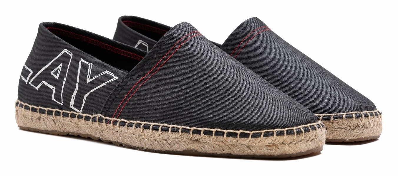 Replay Espadrille »CABO PRINT«, mit Bast-Umrahmung an der Laufsohle