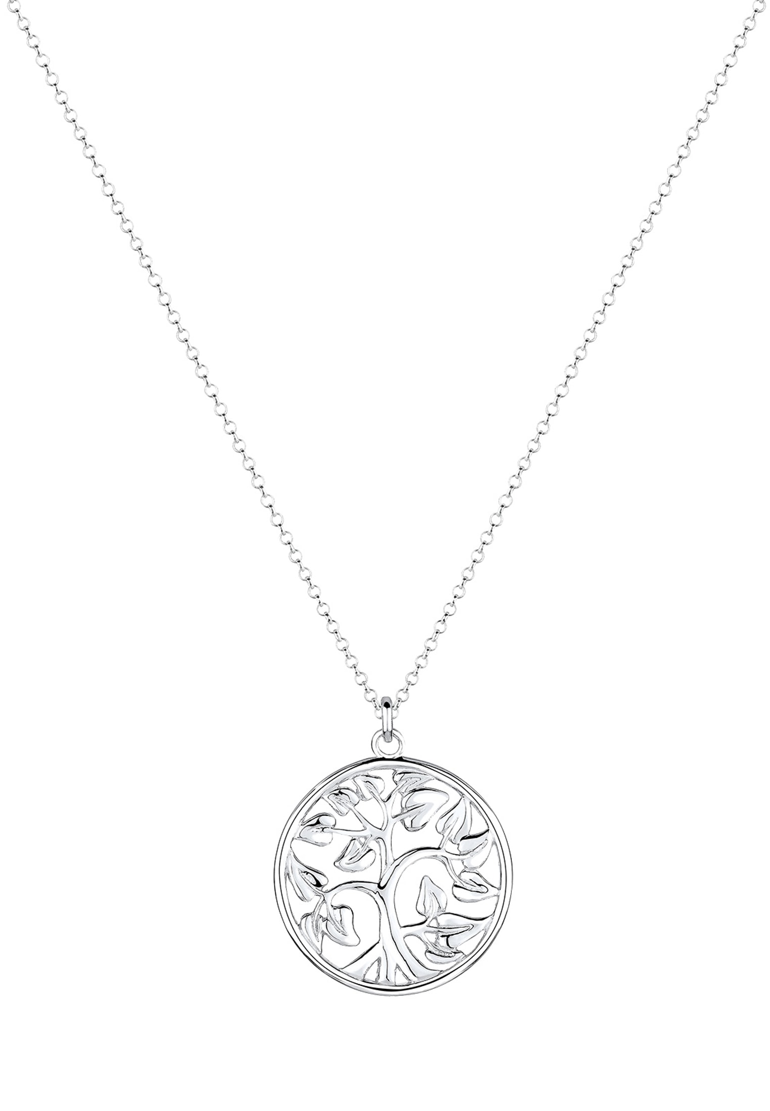 Elli Lange Kette »Halskette Tree of Life Lebensbaum Floral 925 Silber«