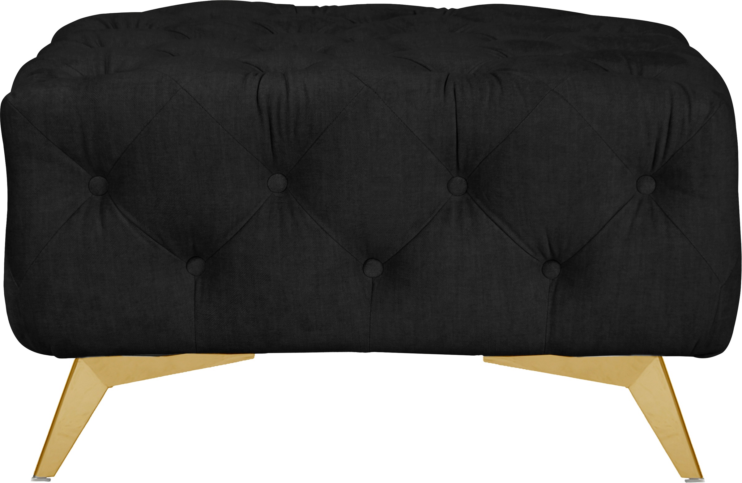Leonique Polsterhocker »Glynis«, aufwändige Knopfheftung, moderne Chesterfield Optik, Fußfarbe wählbar