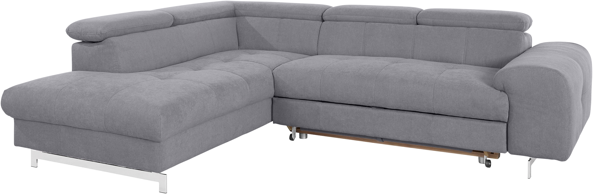 COTTA Ecksofa »Chef L-Form«, mit Kopfteilverstellung, wahlweise mit Bettfunktion