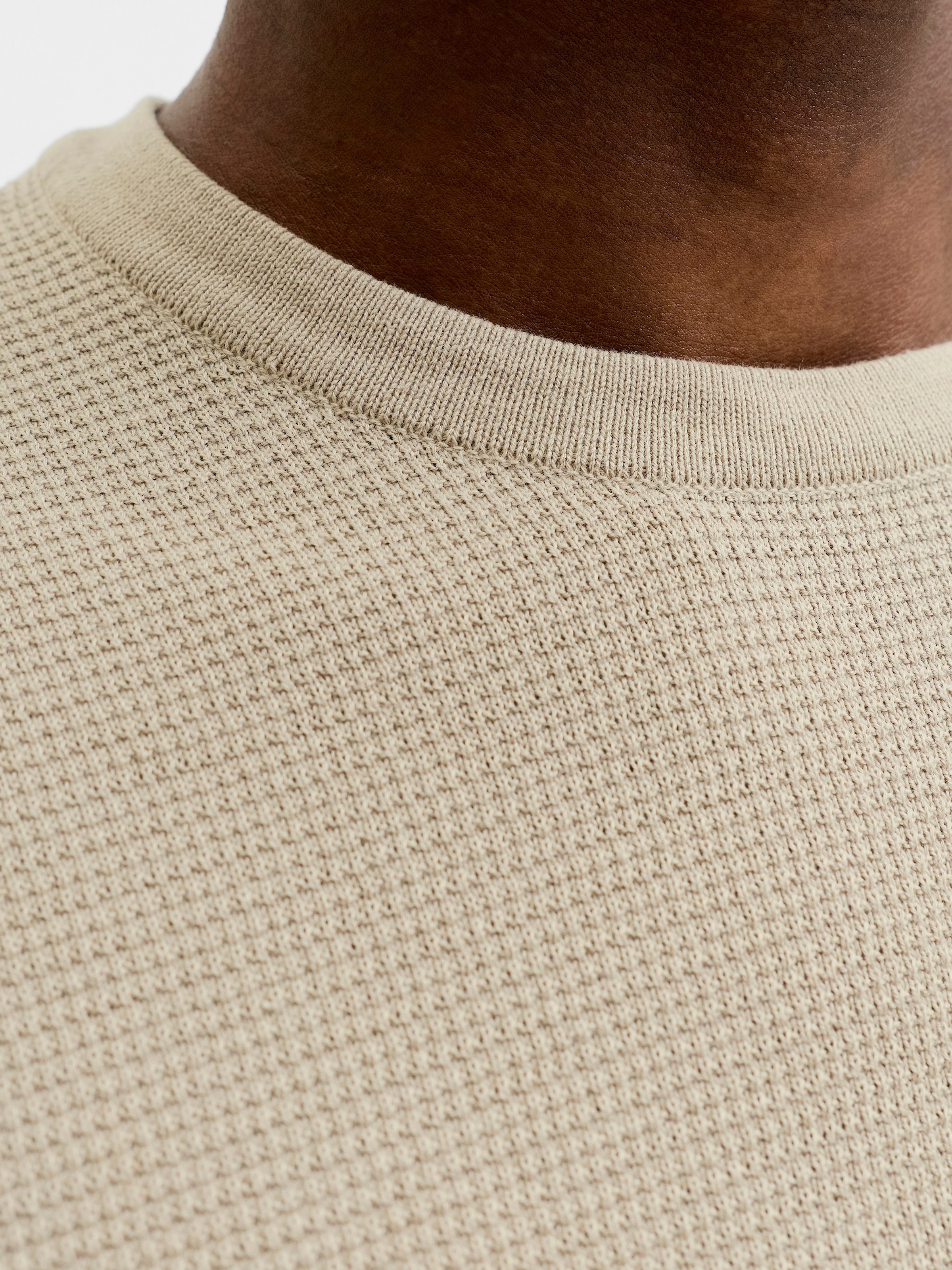 Jack & Jones Rundhalspullover »JJEAUSTIN KNIT CREW NECK NOOS« Baumwollmischung, regular fit