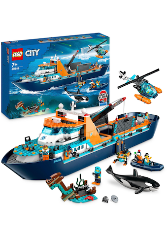 Konstruktionsspielsteine »Arktis-Forschungsschiff (60368), LEGO® City«, (815 St.)