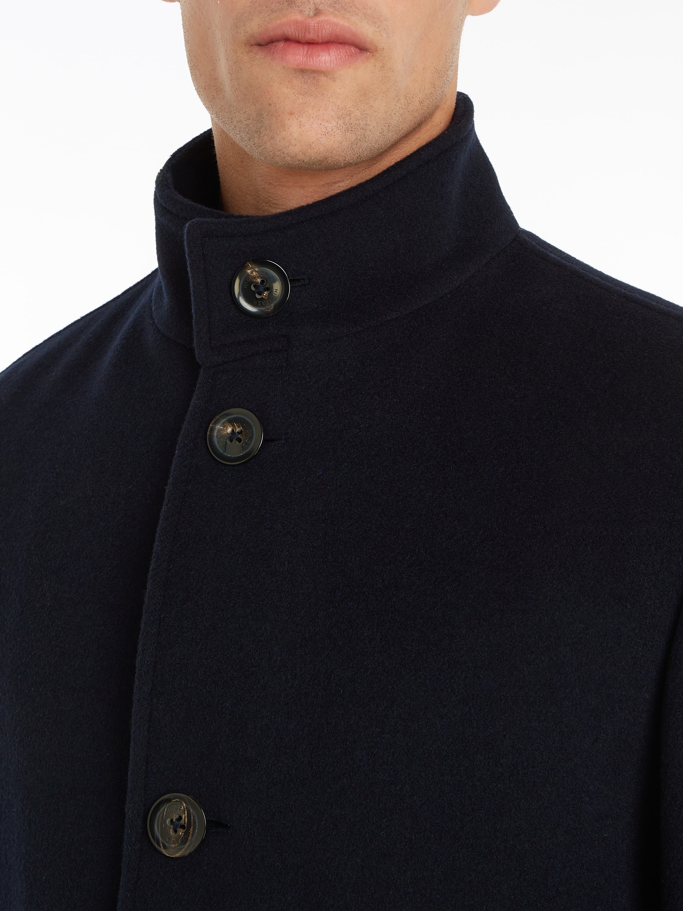 Tommy Hilfiger Wollmantel »DC STAND COLLAR WOOL MIX COAT«