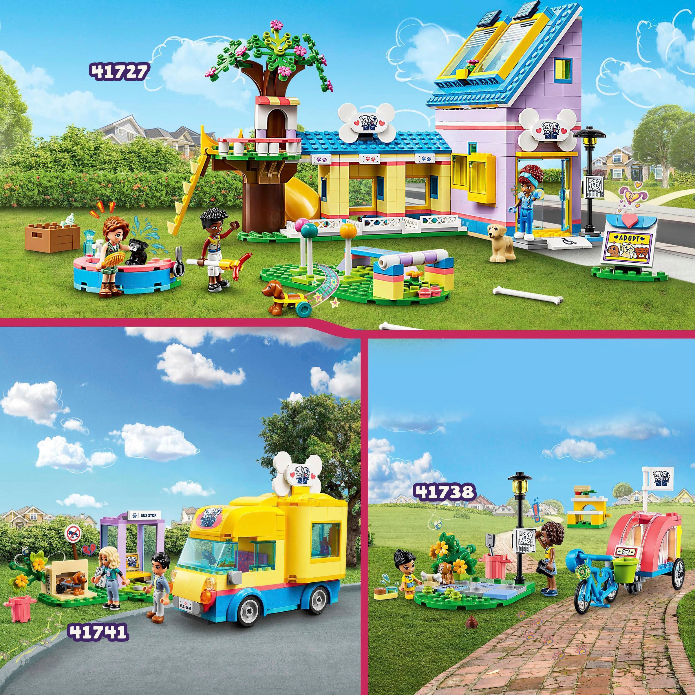 LEGO® Konstruktionsspielsteine »Hunderettungszentrum (41727), LEGO® Friends«, (617 St.), Made in Europe