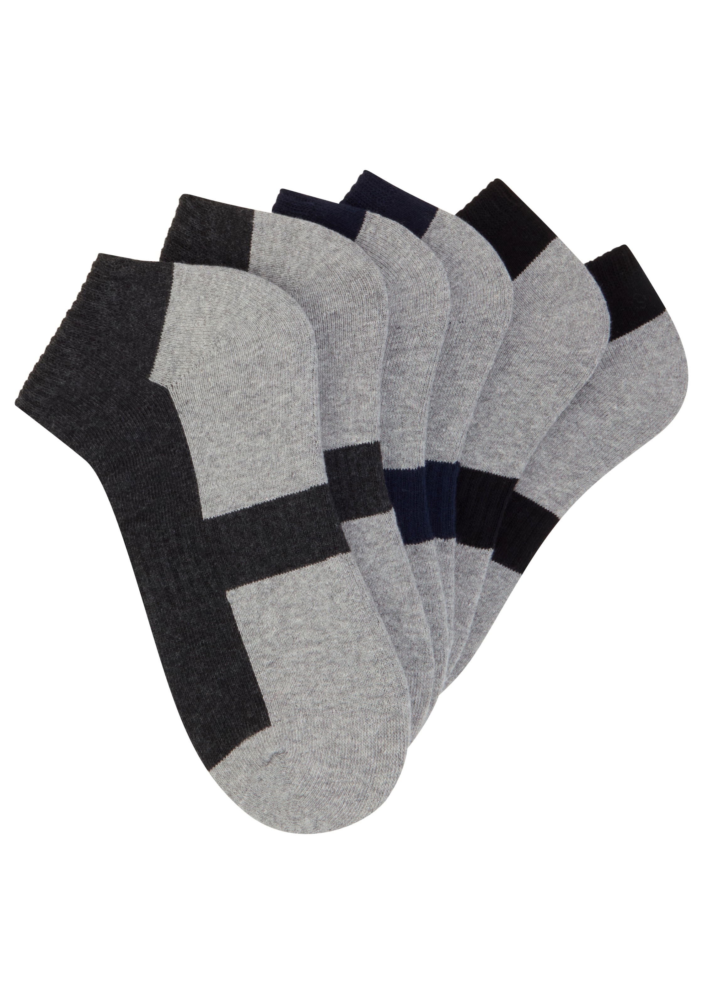 YSABEL MORA Sportsocken 6 Stk. tlg. Baumwollmix, elastisch, Verstärkung im Spannbereich