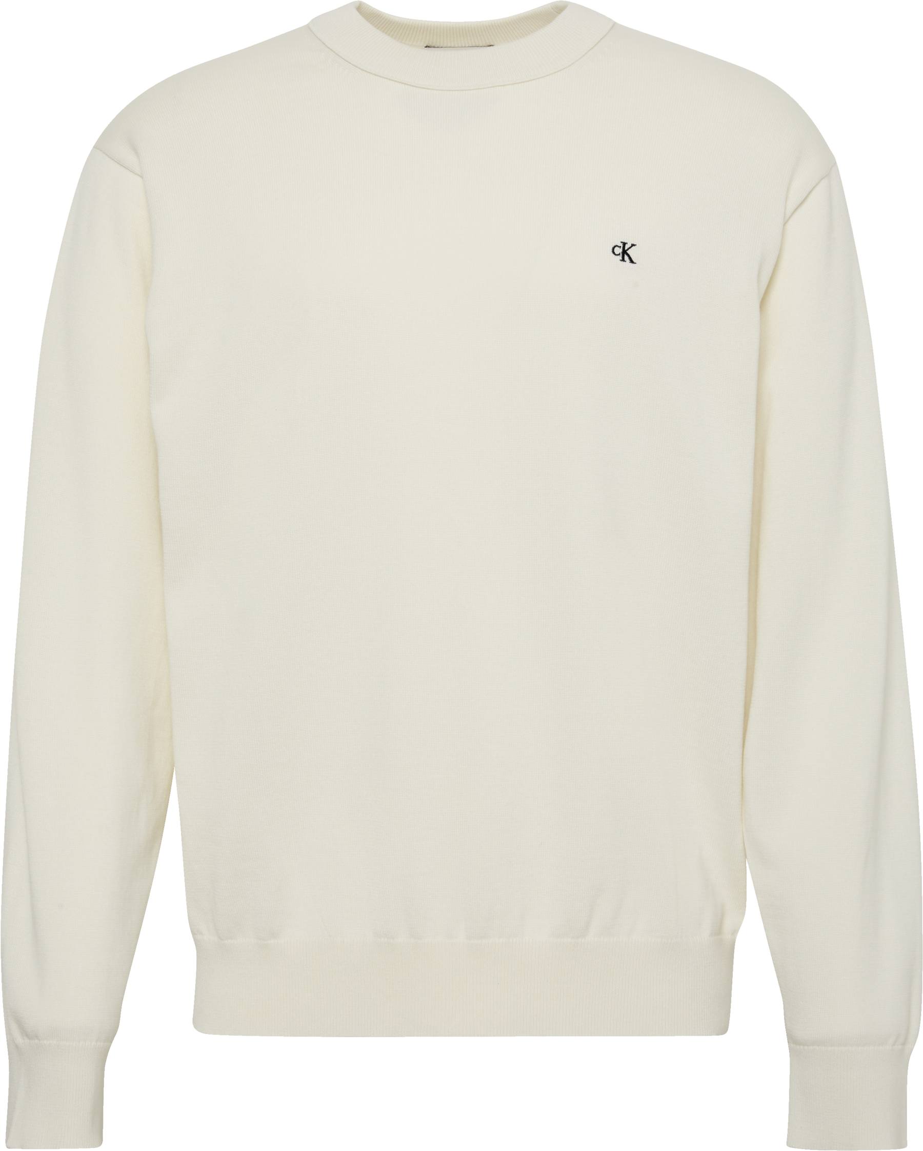 Calvin Klein Jeans Strickpullover »LS EZ COTTON CREWNK SWEATER 12GG« Mit Rundhalsausschnitt
