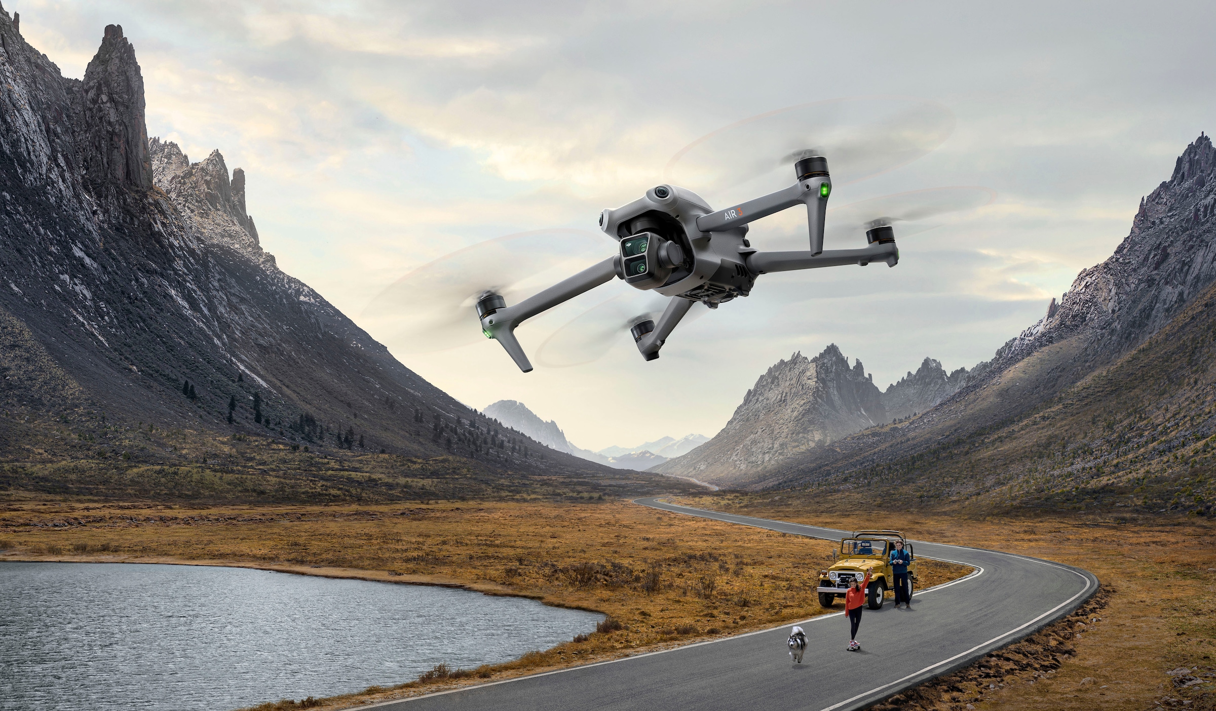 DJI Drohne »Air 3 (DJI RC-N2)«, (DJI RC-N2 Fernsteuerung)