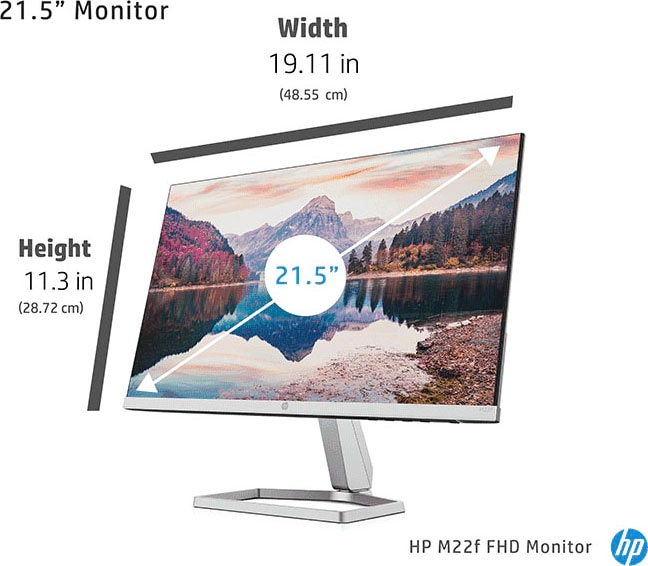 HP LCD-Monitor »M22f«, 54,6 cm/21,5 Zoll, 1920 x 1080 px, Full HD, 5 ms Reaktionszeit, 75 Hz
