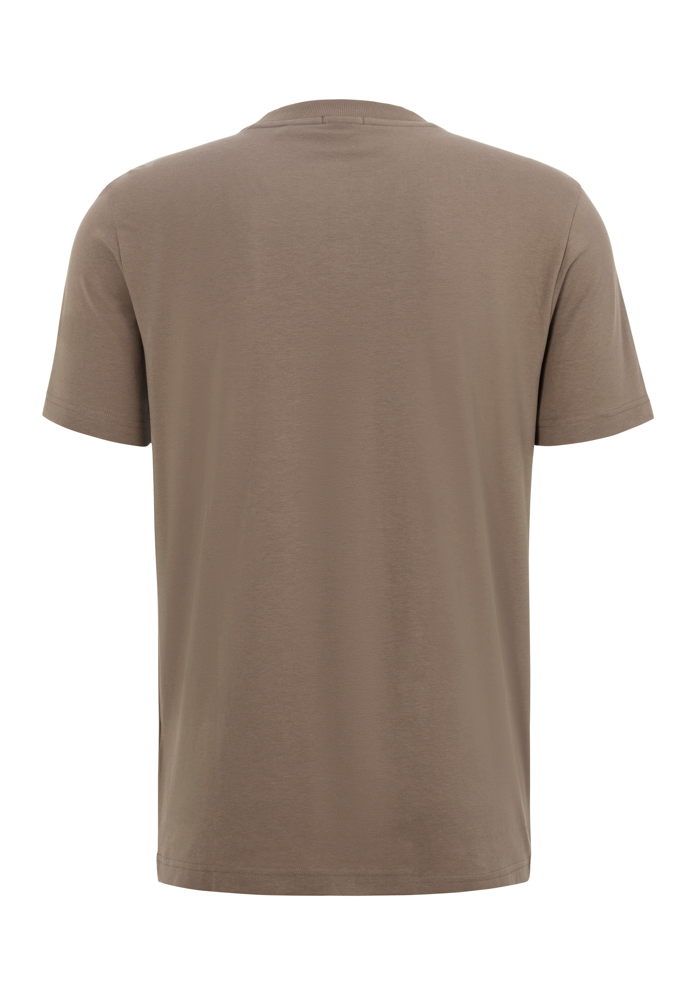 BOSS GREEN Rundhalsshirt »Tee«, mit gummiertem Kontrast-Logo