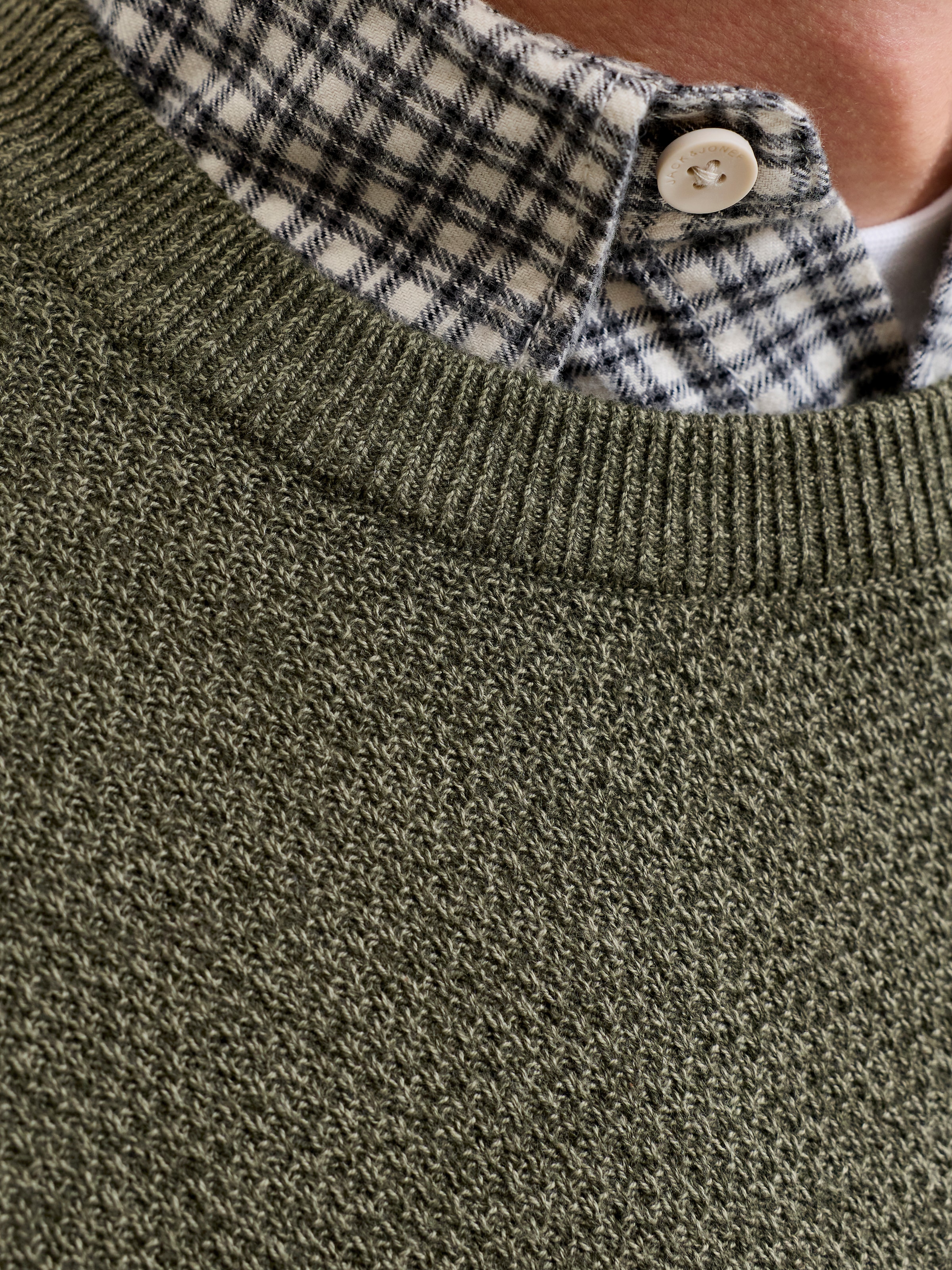 Jack & Jones Strickpullover »JJERYDER KNIT CREW NECK NOOS« Baumwolle, regular fit