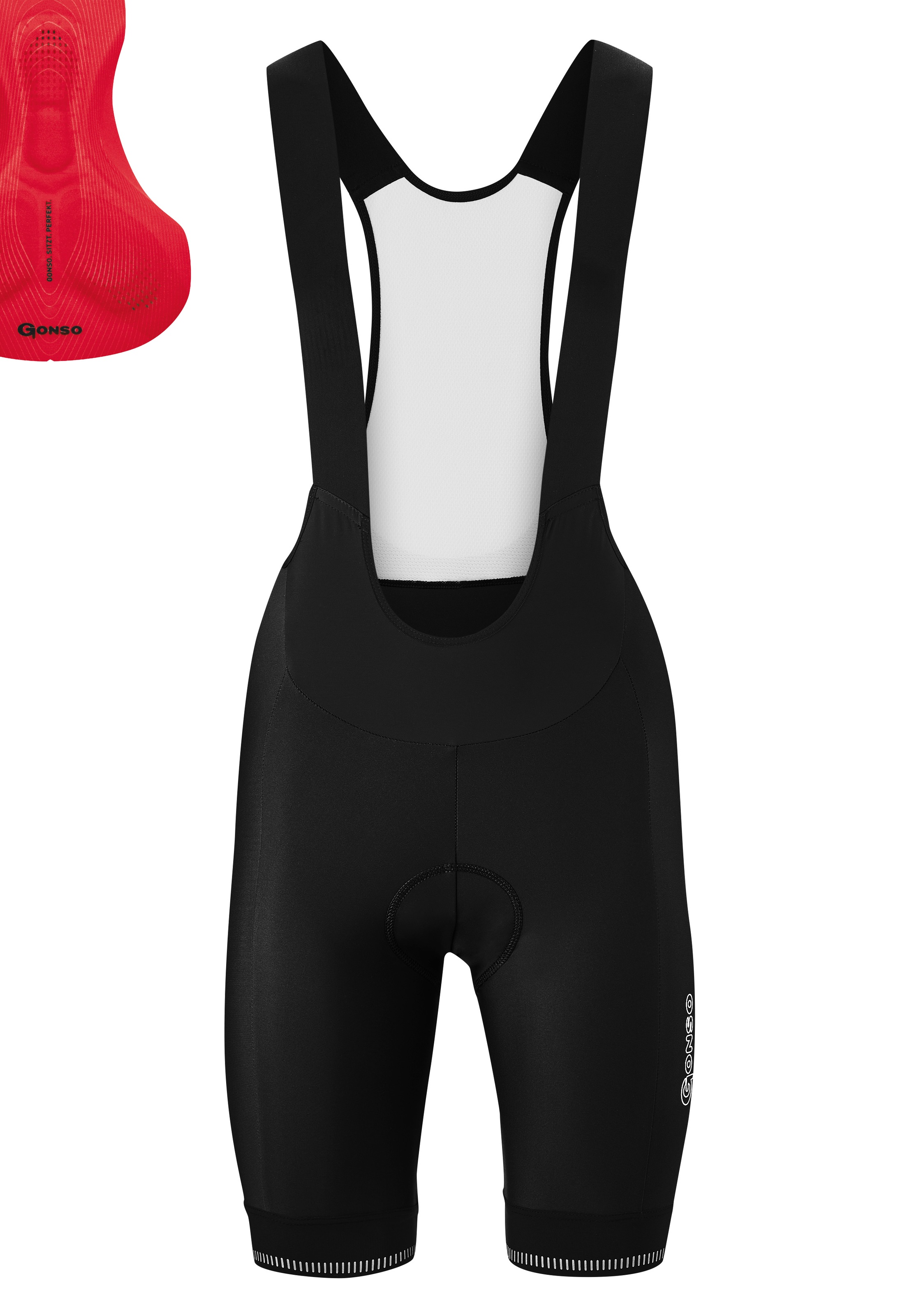 Gonso Fahrradhose »SITIVO Bib W«, Damen Rennradhose mit innovativem Sitzpolsterkonzept