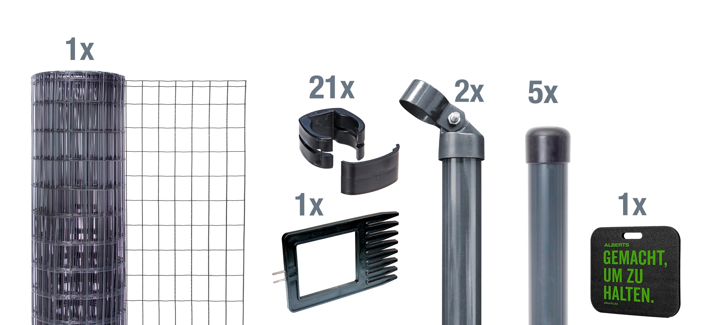 Schweißgitter »Fix-Clip Pro®«, Höhe: 80-150cm, Gesamtlänge: 10 und 25m, zum Einbetonieren