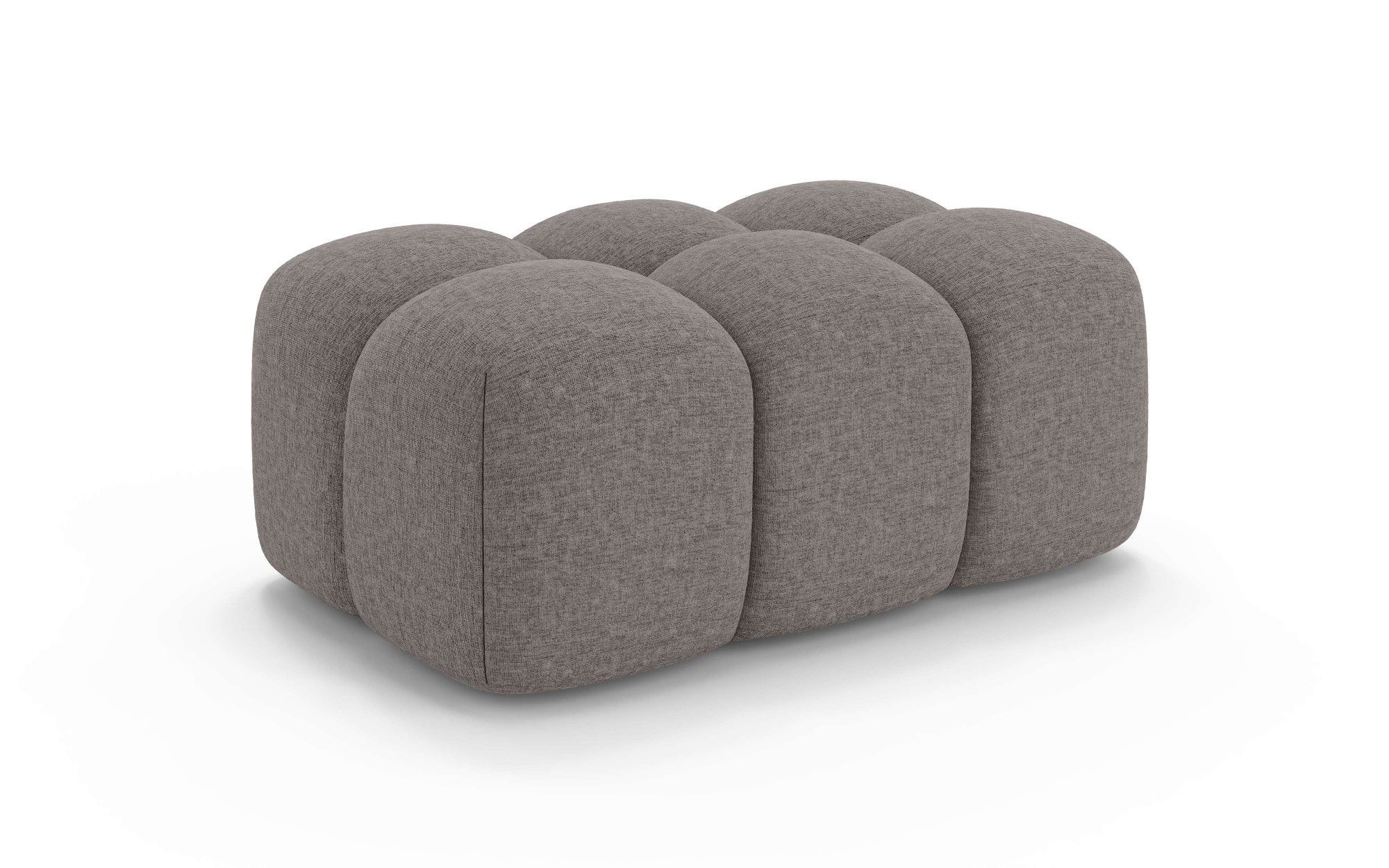 OTTO home Polsterhocker »KALLIE Sitzhocker, Bubble-Optik, Maße B/T/H: 90/60/44 cm« moderne Steppung, hoher Sitzkomfort und modernes Design