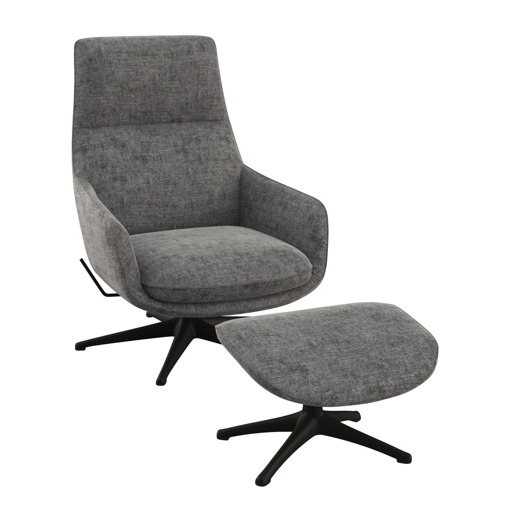 FLEXLUX Drehsessel »Marinella, OTTOs Choice, Relaxsessel, Entspannung mit Premium-Komfort« Liegefunktion, drehbar, Fuß schwarz