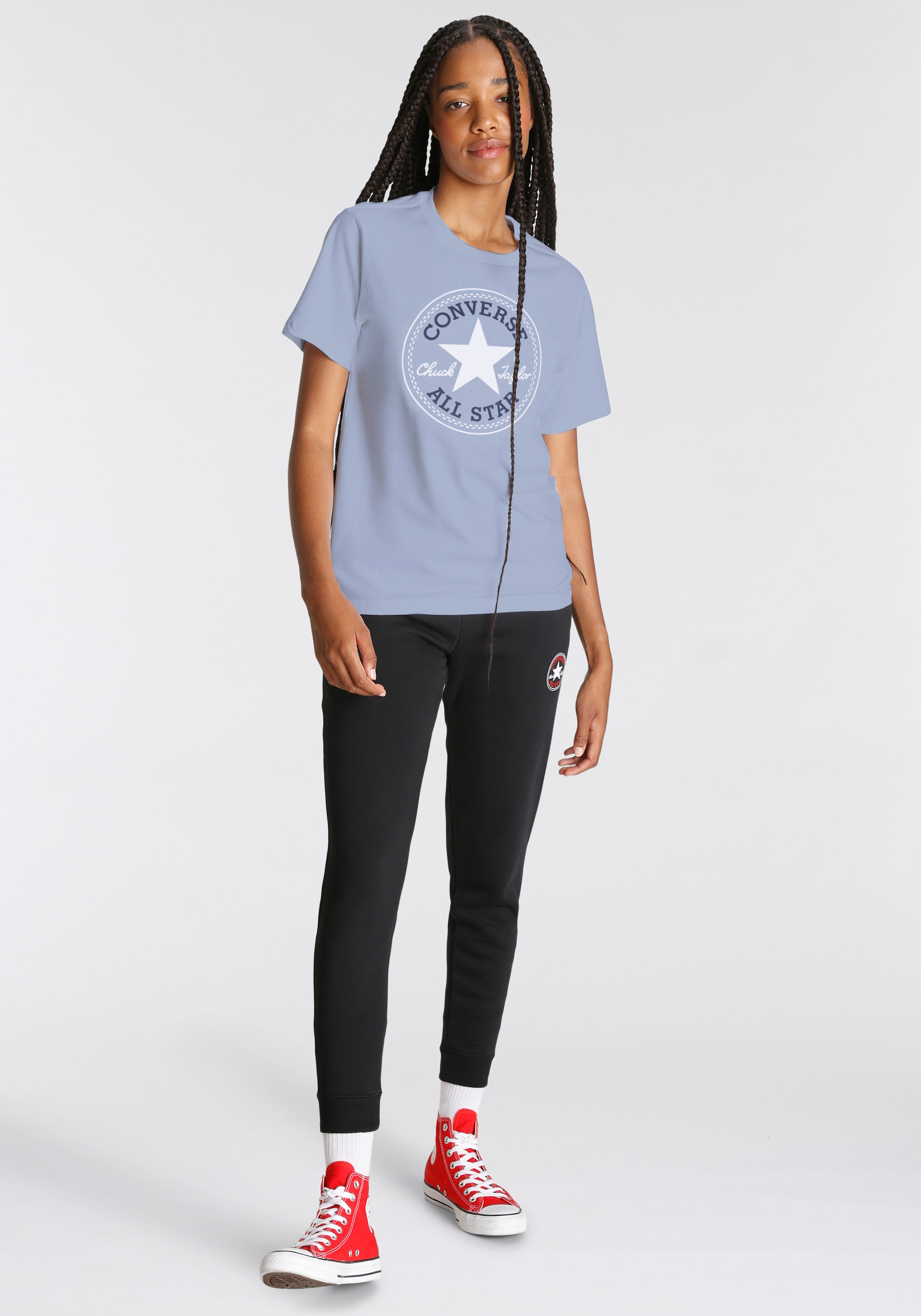 Converse T-Shirt »UNISEX CONVERSE GO-TO ALL STAR PATCH LOGO STANDARD FIT T-SHIRT«, (1 tlg.)
