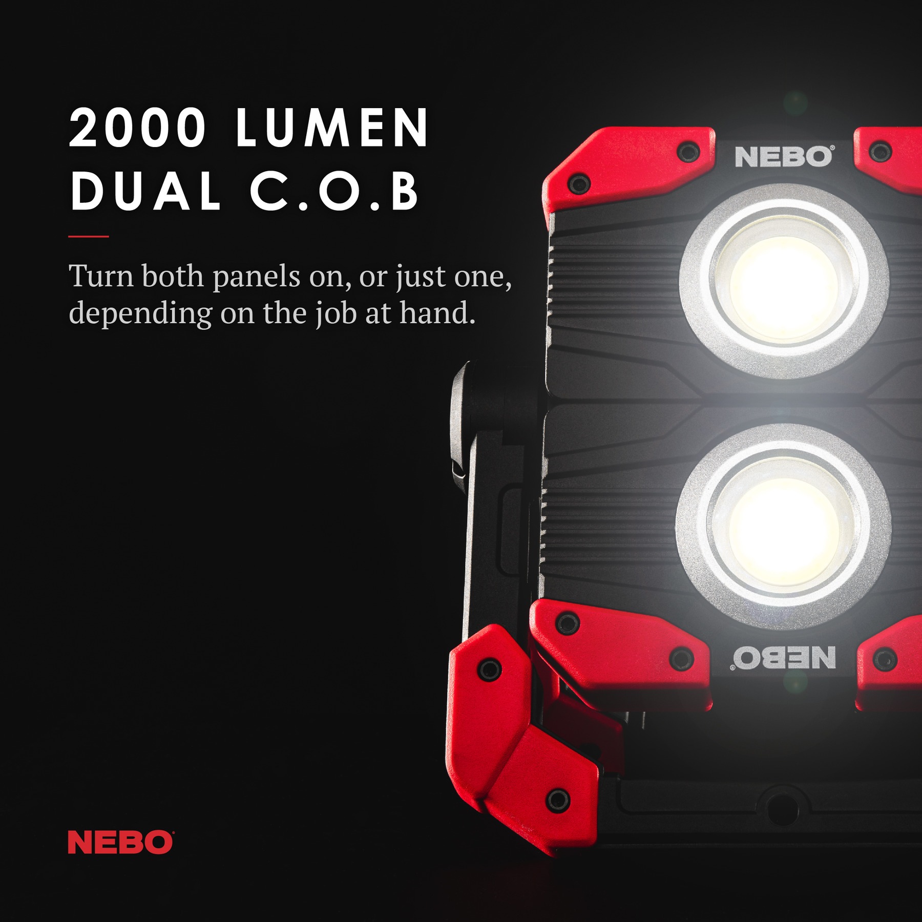 NEBO LED Arbeitsleuchte »OMNI 2K«, robust und vielseitig, 6 Leuchtmodi, Powerbank-Funktion