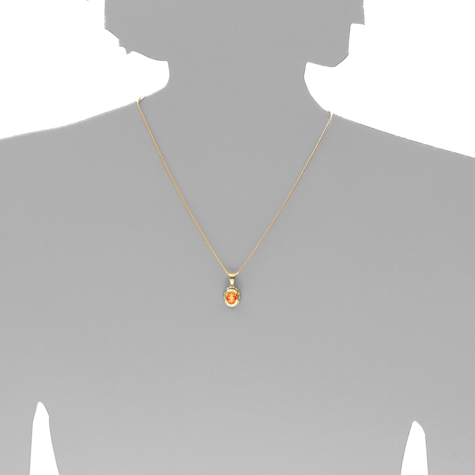 OSTSEE-SCHMUCK Kettenanhänger »- Valeska - Gold 333/000 - Citrin«