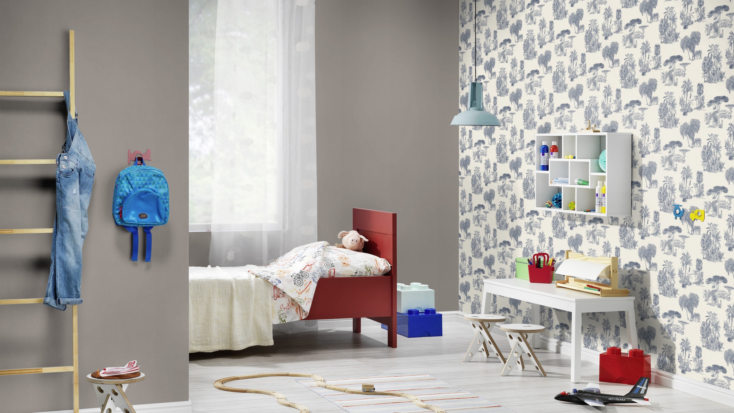 Rasch Vliestapete »Vliestapete Lirirco 555875«, einfarbig, Leinenoptik