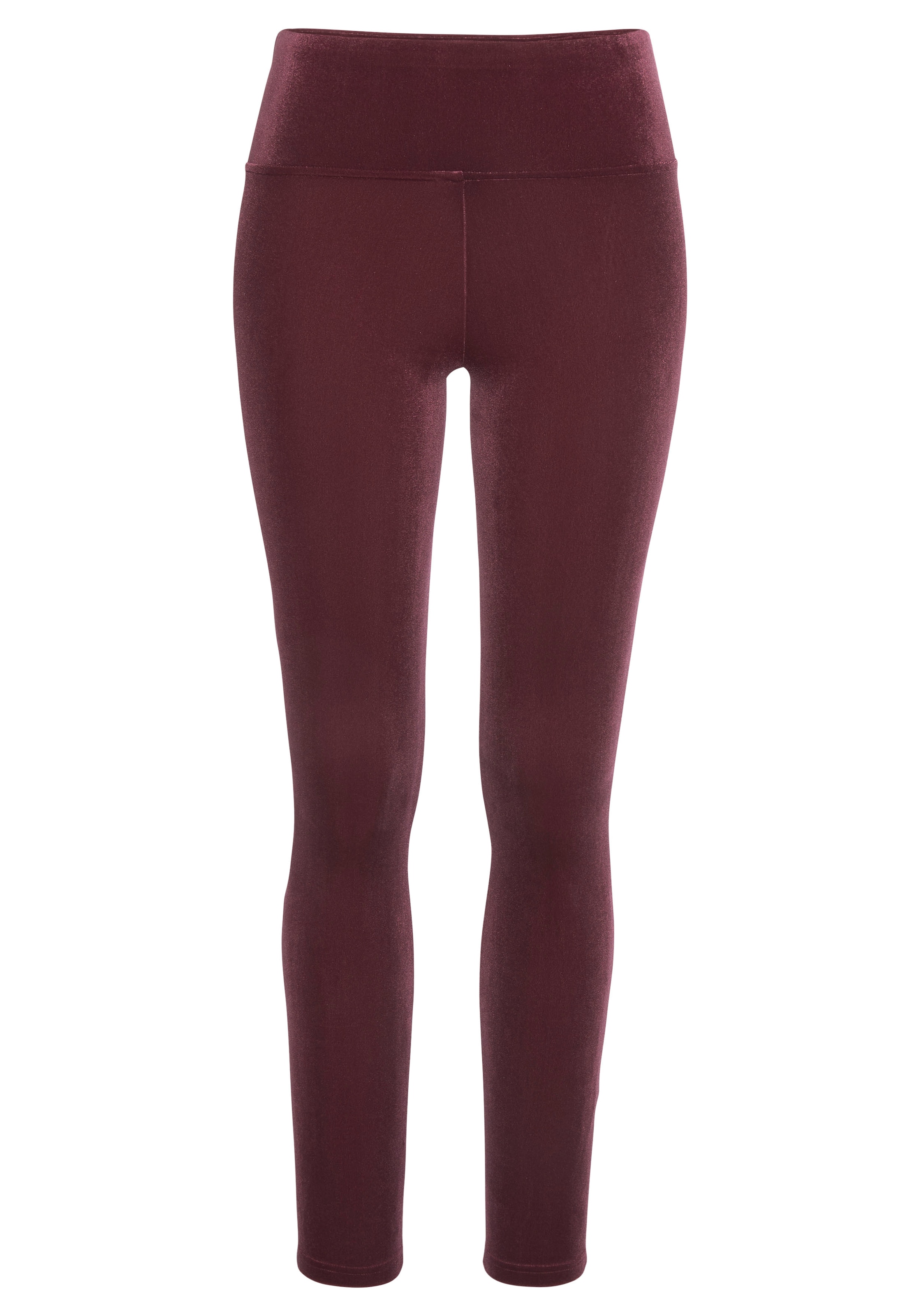 LASCANA Leggings, in weicher, elastischer Samtoptik