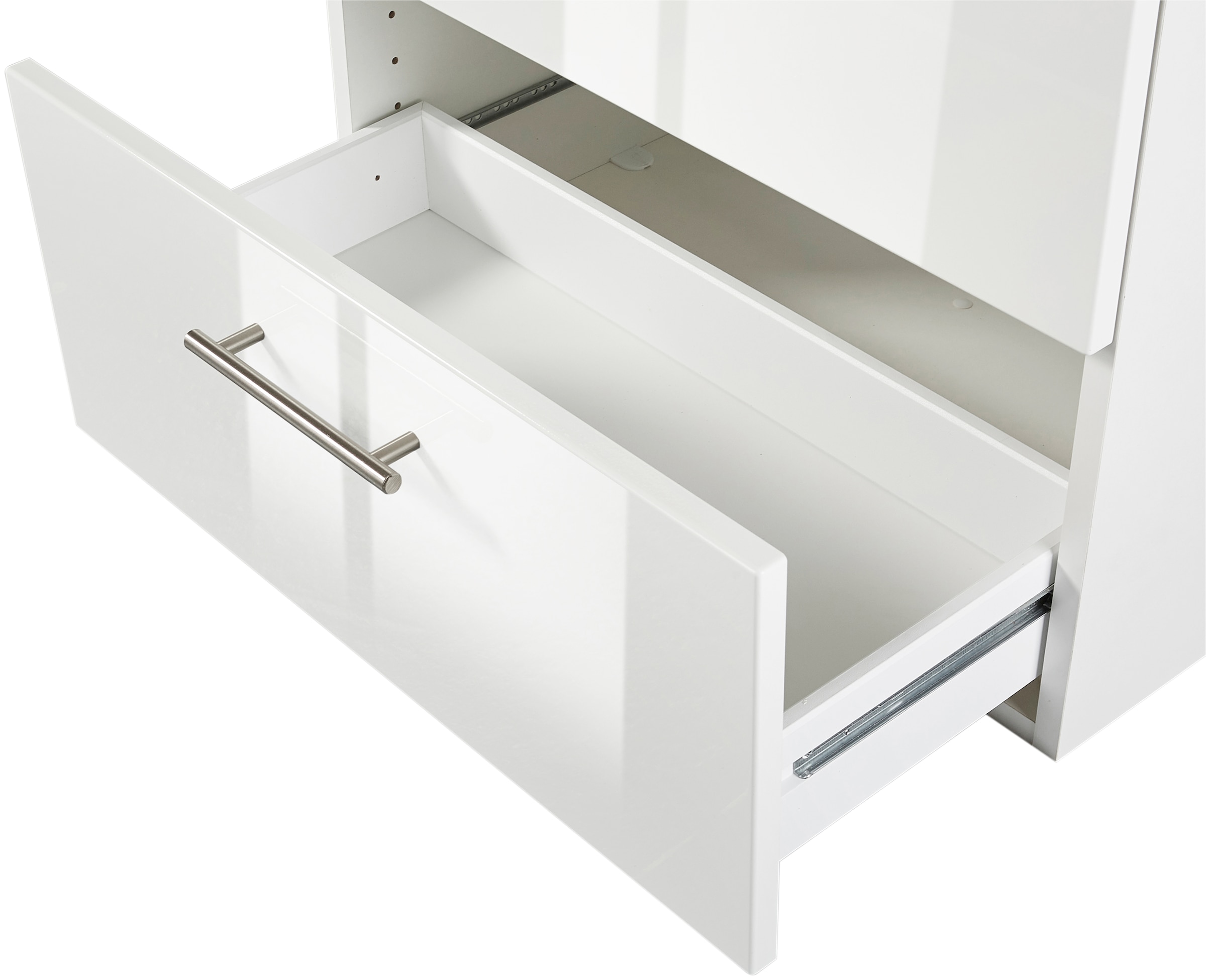 welltime Waschbeckenunterschrank »Trento, verschiedene Ausführungen und Farben«, Badmöbel, Breite 60 cm, Beckenunterschrank auf Füßen, Made in Germany
