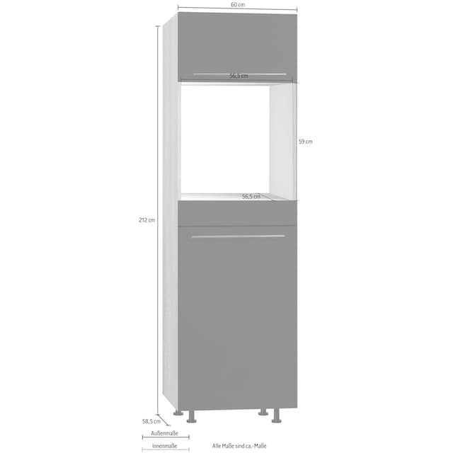 OPTIFIT Backofen/Kühlumbauschrank »Bern«, 60 cm breit, 212 cm hoch, mit höhenverstellbaren  Stellfüßen bestellen im OTTO Online Shop
