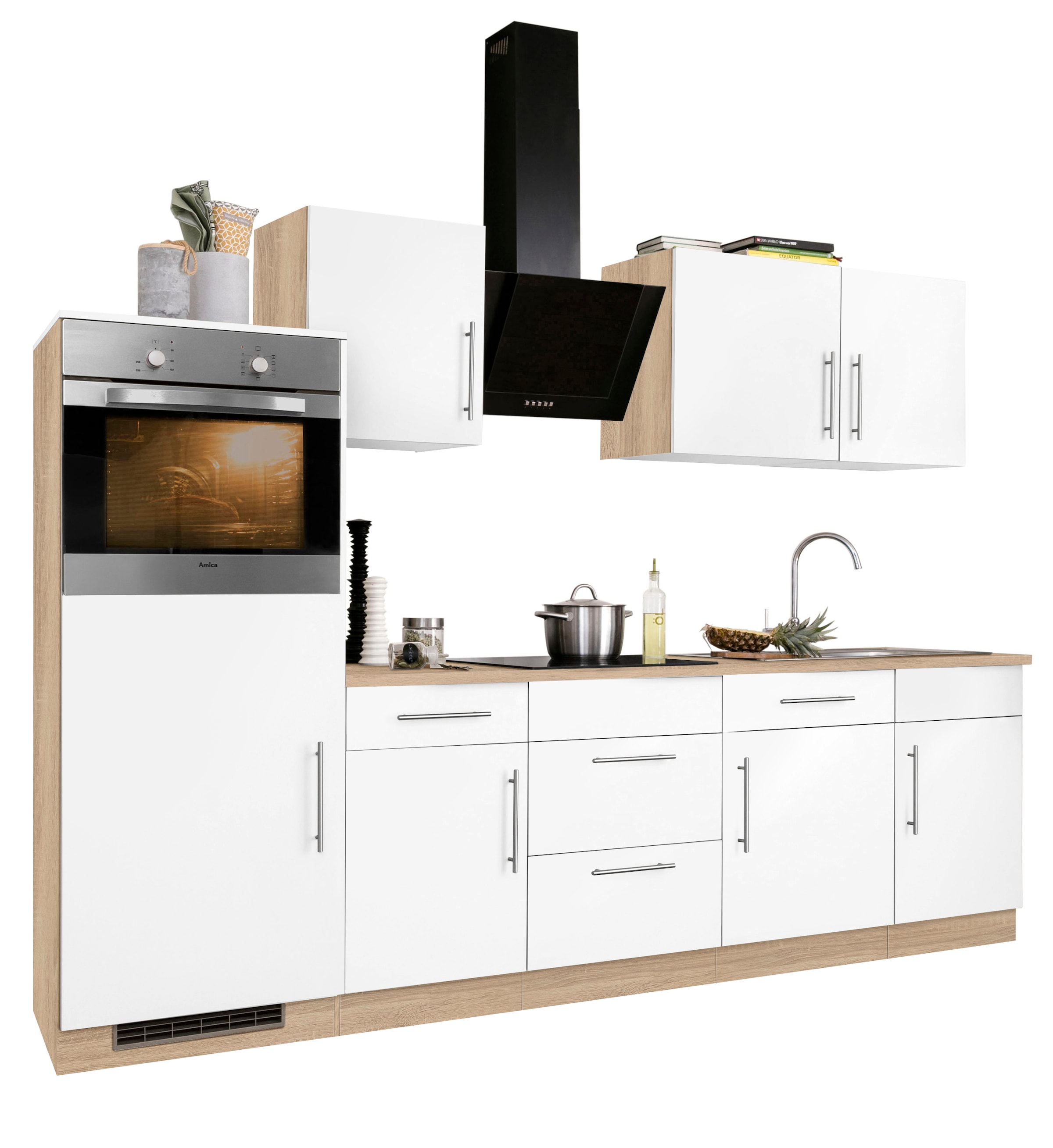 wiho Küchen Küchenzeile bei E-Geräte, OTTO ohne cm »Cali«, 280 Breite