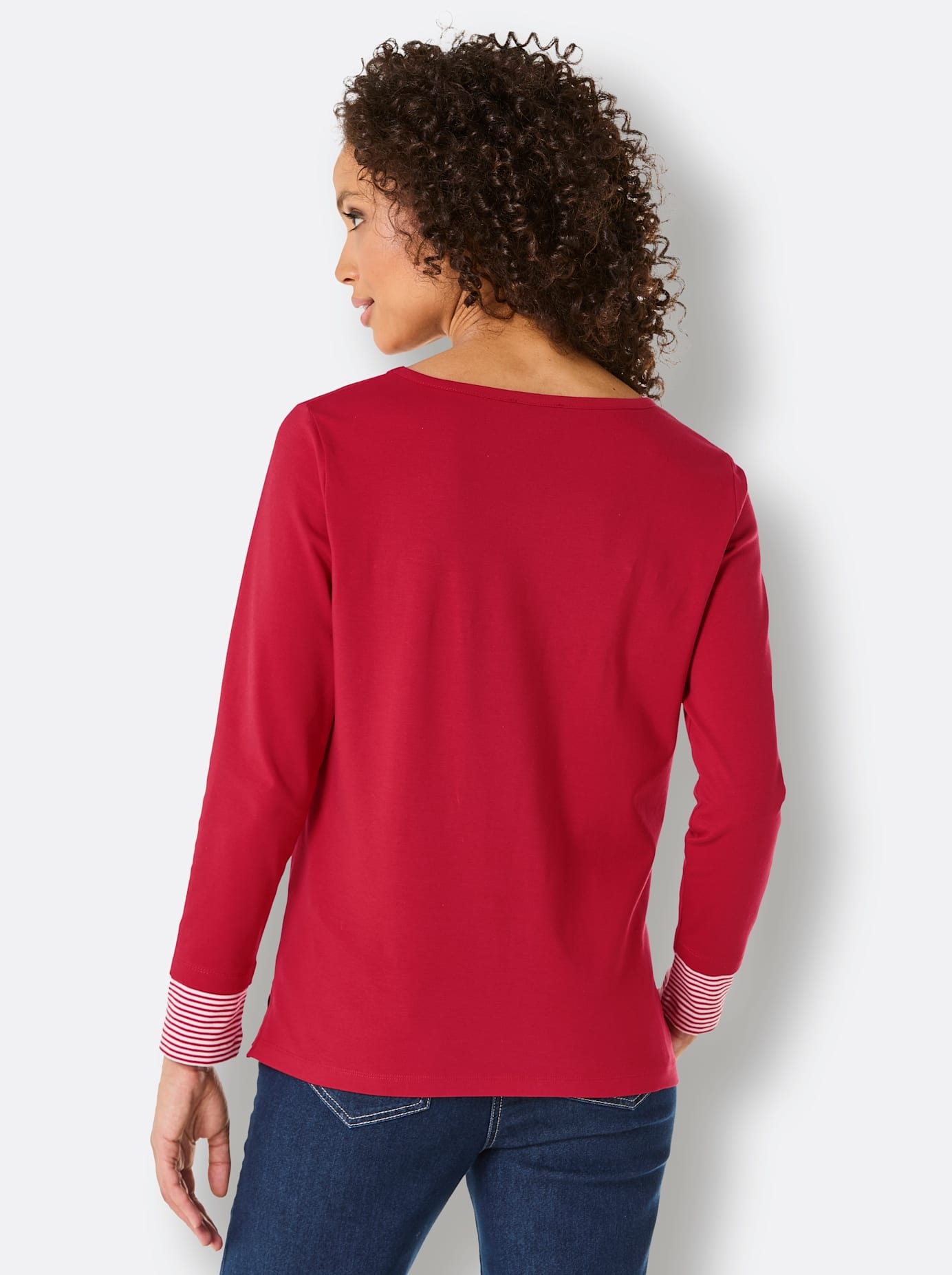 CREATION L PREMIUM Langarmshirt »Pima-Baumwoll-Shirt«, (1 tlg.)