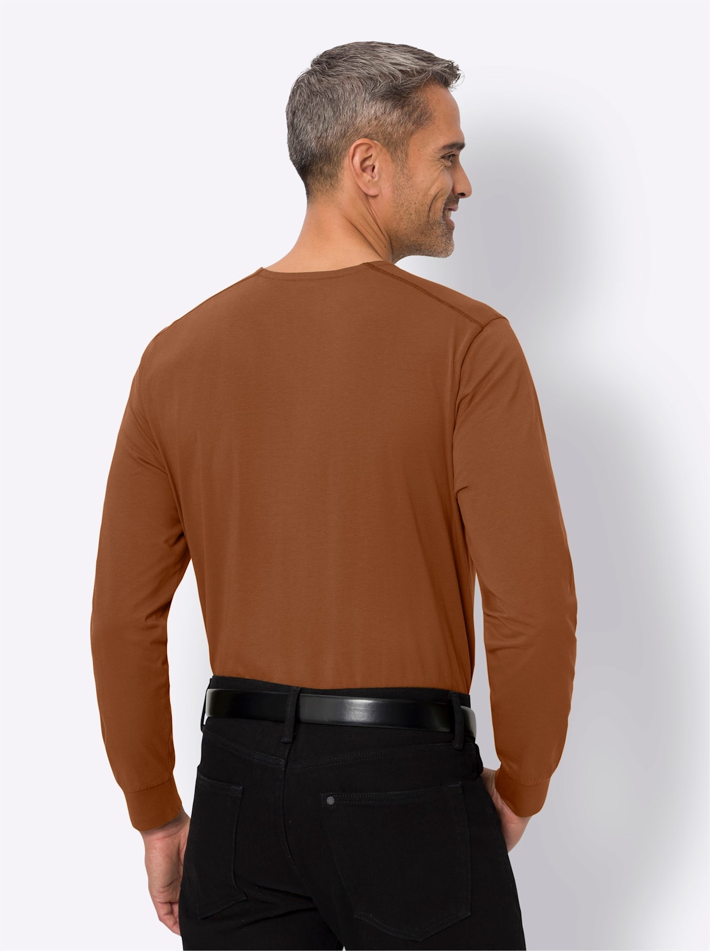 Classic Rundhalsshirt »Langarm-Shirt«, (1 tlg.)