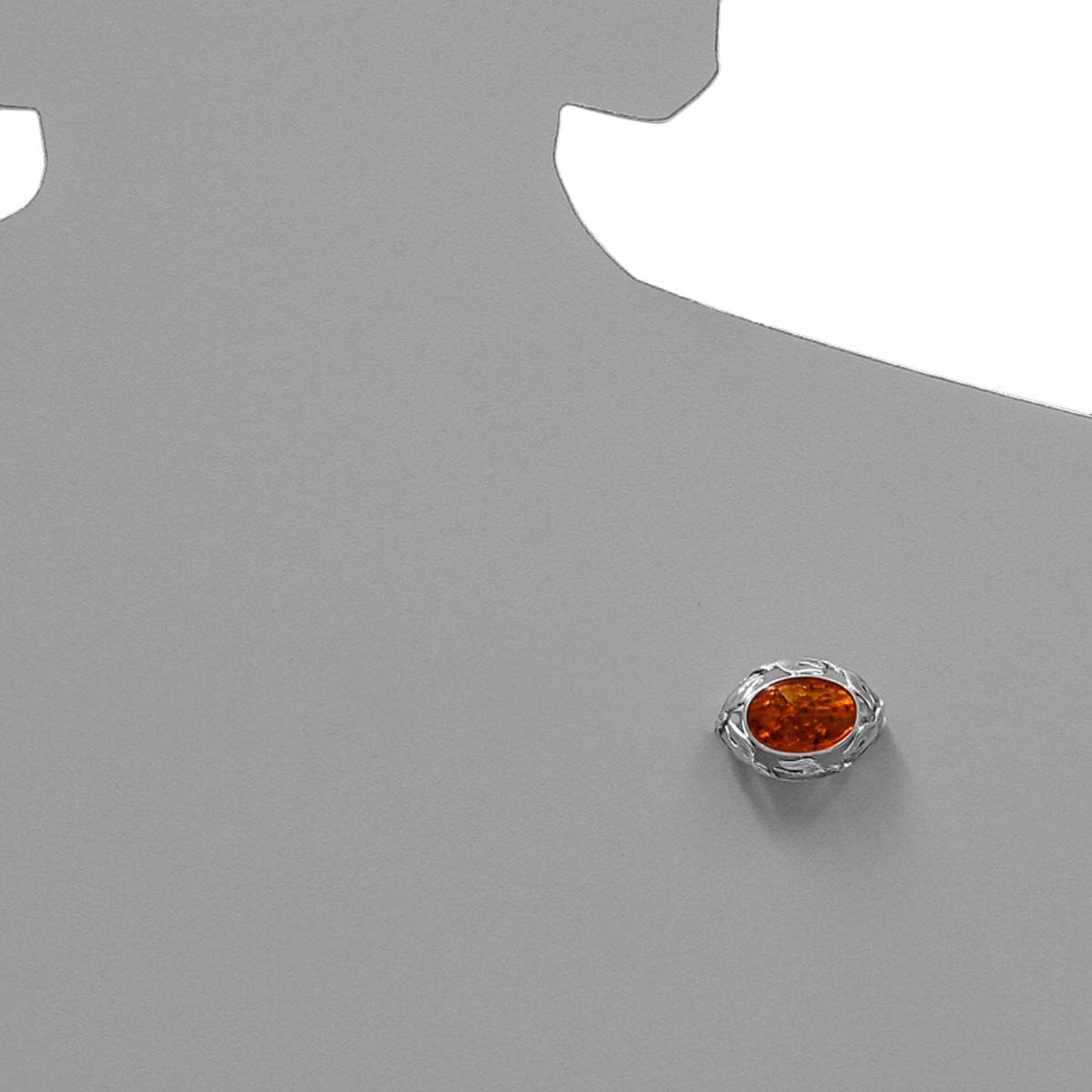 OSTSEE-SCHMUCK Brosche »- Fischland 30x23 mm - Silber 925/000 - Bernstein«
