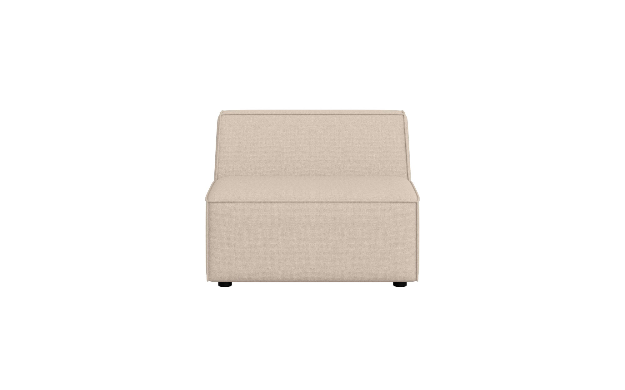 INOSIGN Sessel »Bequemer Sessel Cavan, Maße B/T/H: 90/90/72 cm«, ohne Armlehne, mit Wellenunterfederung, auch in Bouclé