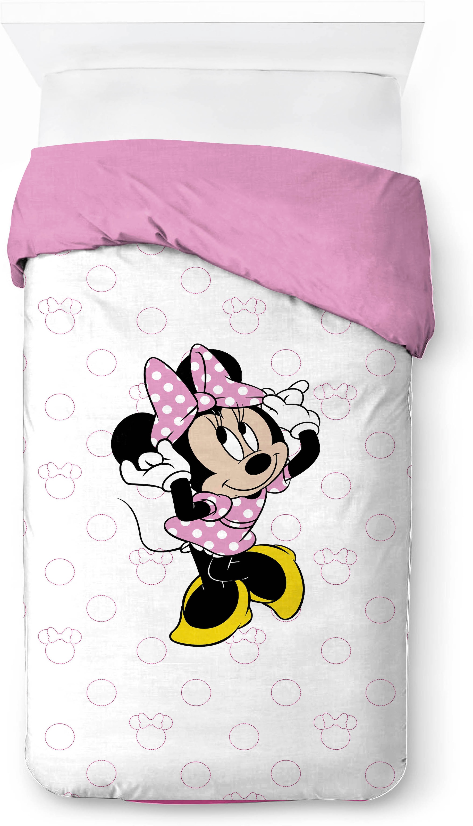 Disney Kinderbettwäsche »Disney Minnie Mouse XOXO« 2 100% Baumwolle