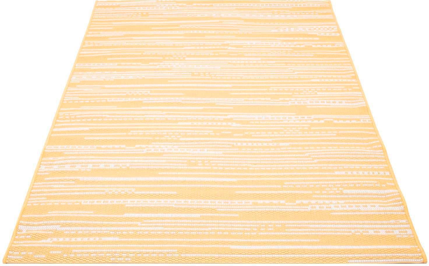 Carpet City Teppich »Sun 600«, rechteckig, In/- Outdoor geeignet,  Streifen-Optik, Wohnzimmer, Balkon, Terrasse kaufen bei OTTO