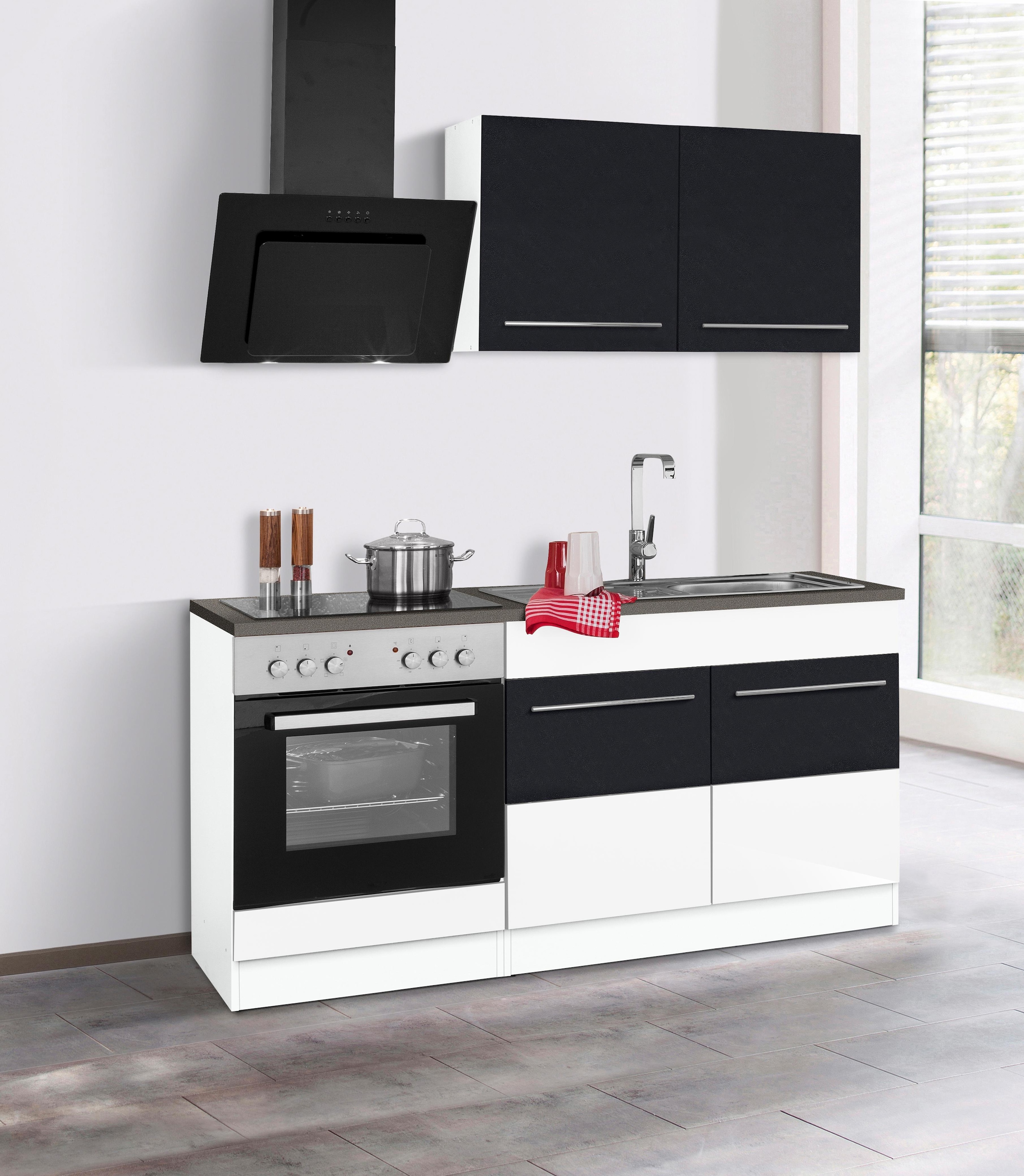 KOCHSTATION Pantryküche »KS-Trient« Breite 160 cm, mit E-Geräten
