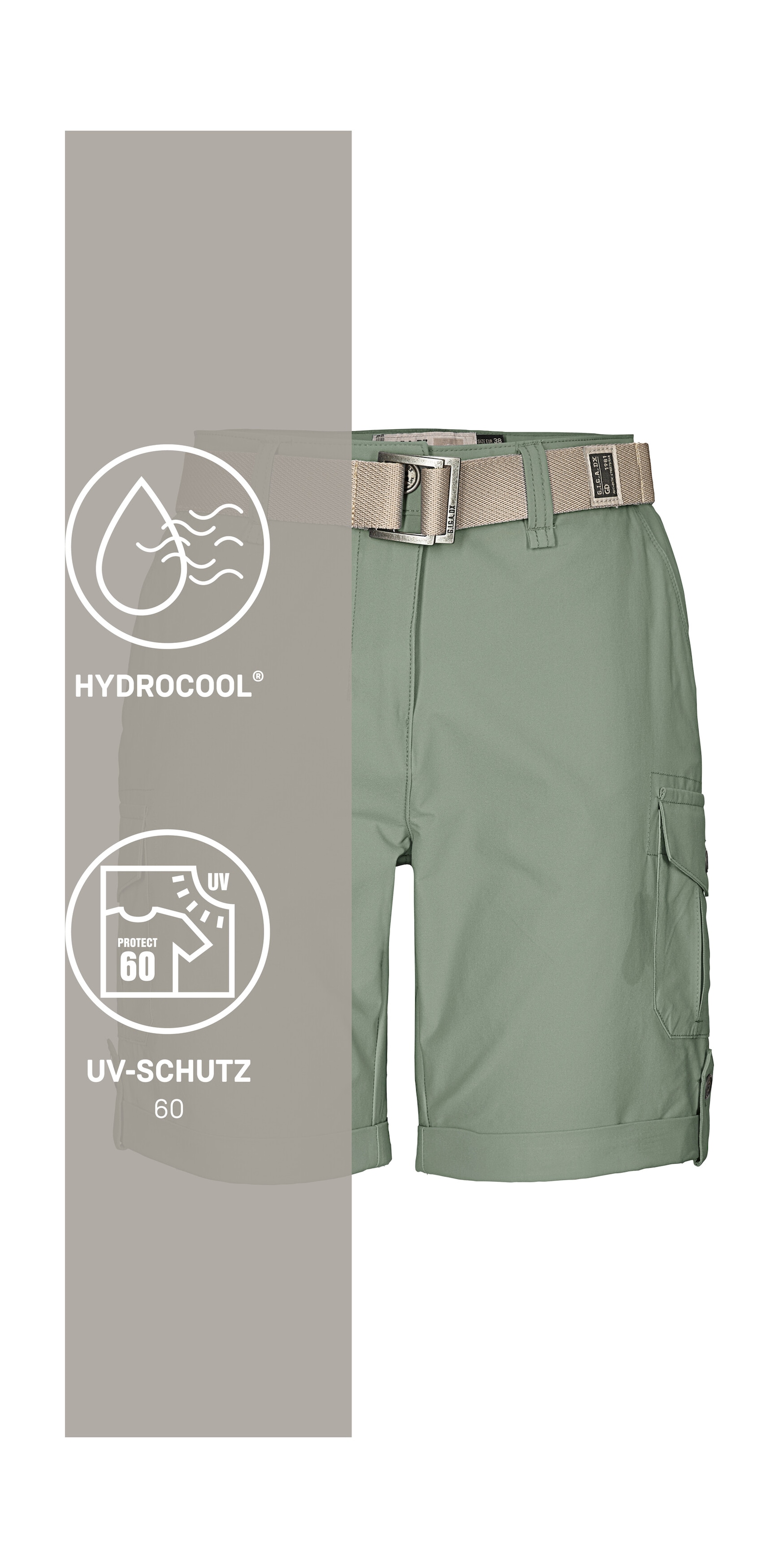 G.I.G.A. DX by killtec Shorts »GS 6 WMN SHRTS«  Shorts mit HYDROCOOL, schnelltrocknend, krempelbar, Comfort-Stretch