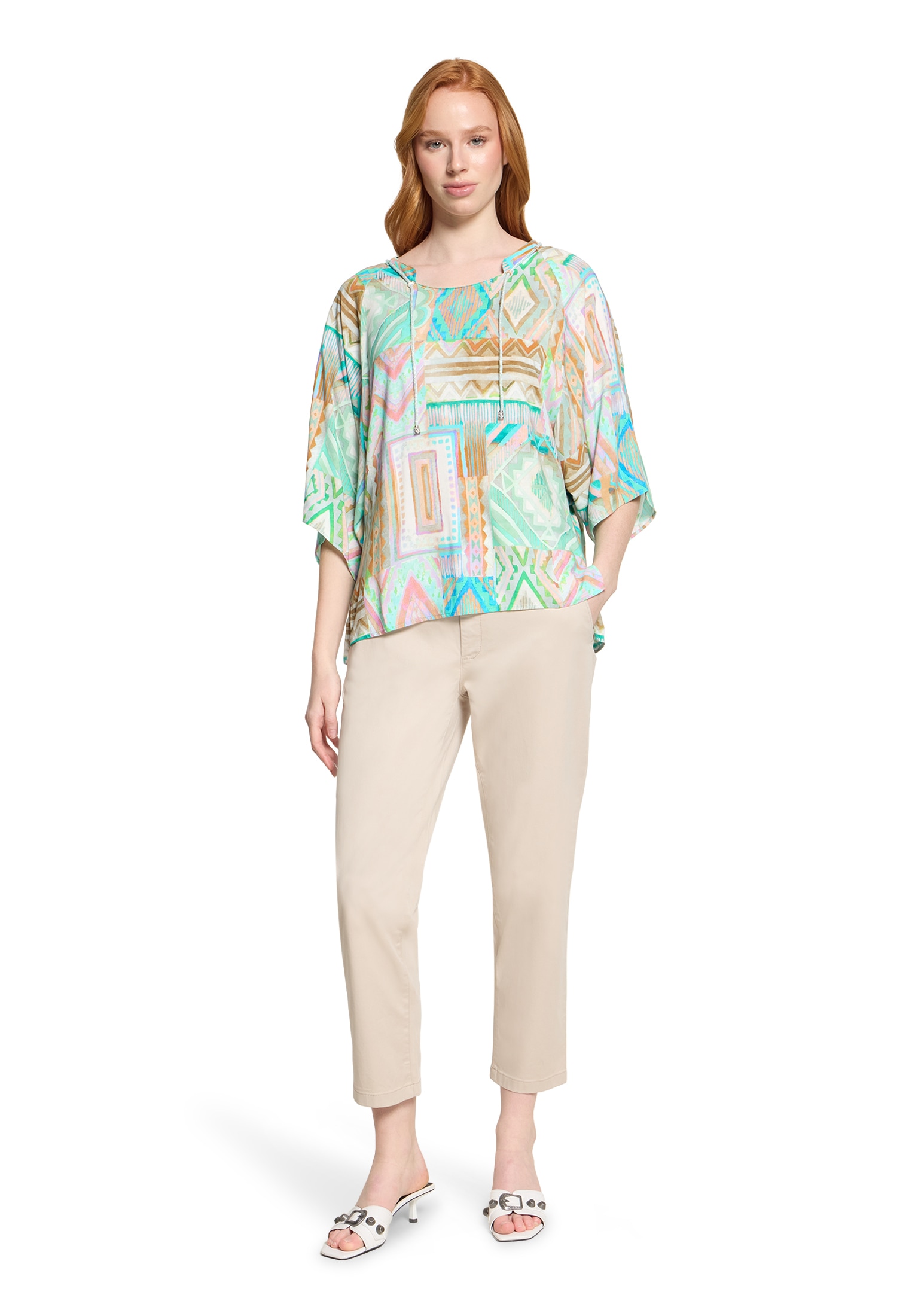 Cartoon Klassische Bluse »Oversize-Bluse mit Muster«