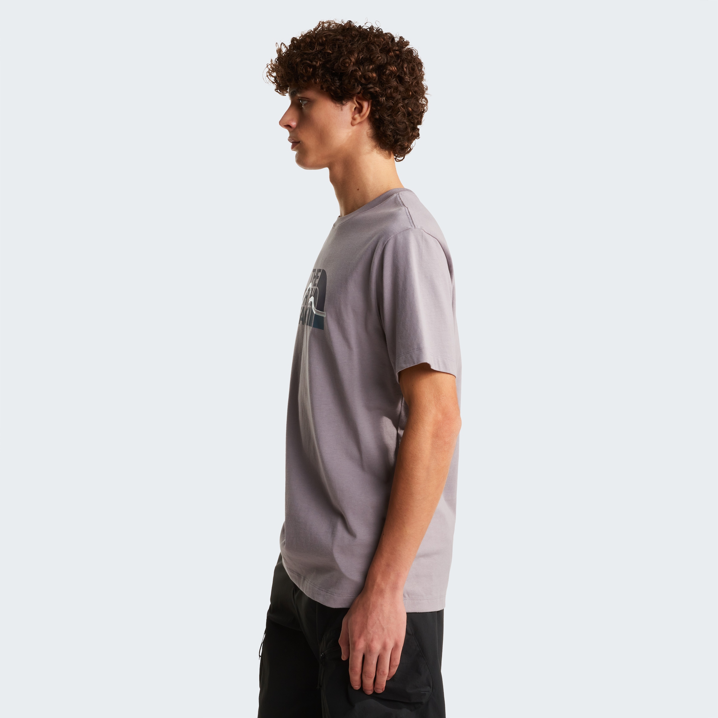 The North Face T-Shirt »M MOUNTAIN LINE REGULAR SHORT SLEEVE TEE« normale Passform, Kurzarm, für sportliche Aktivitäten und Outdoor