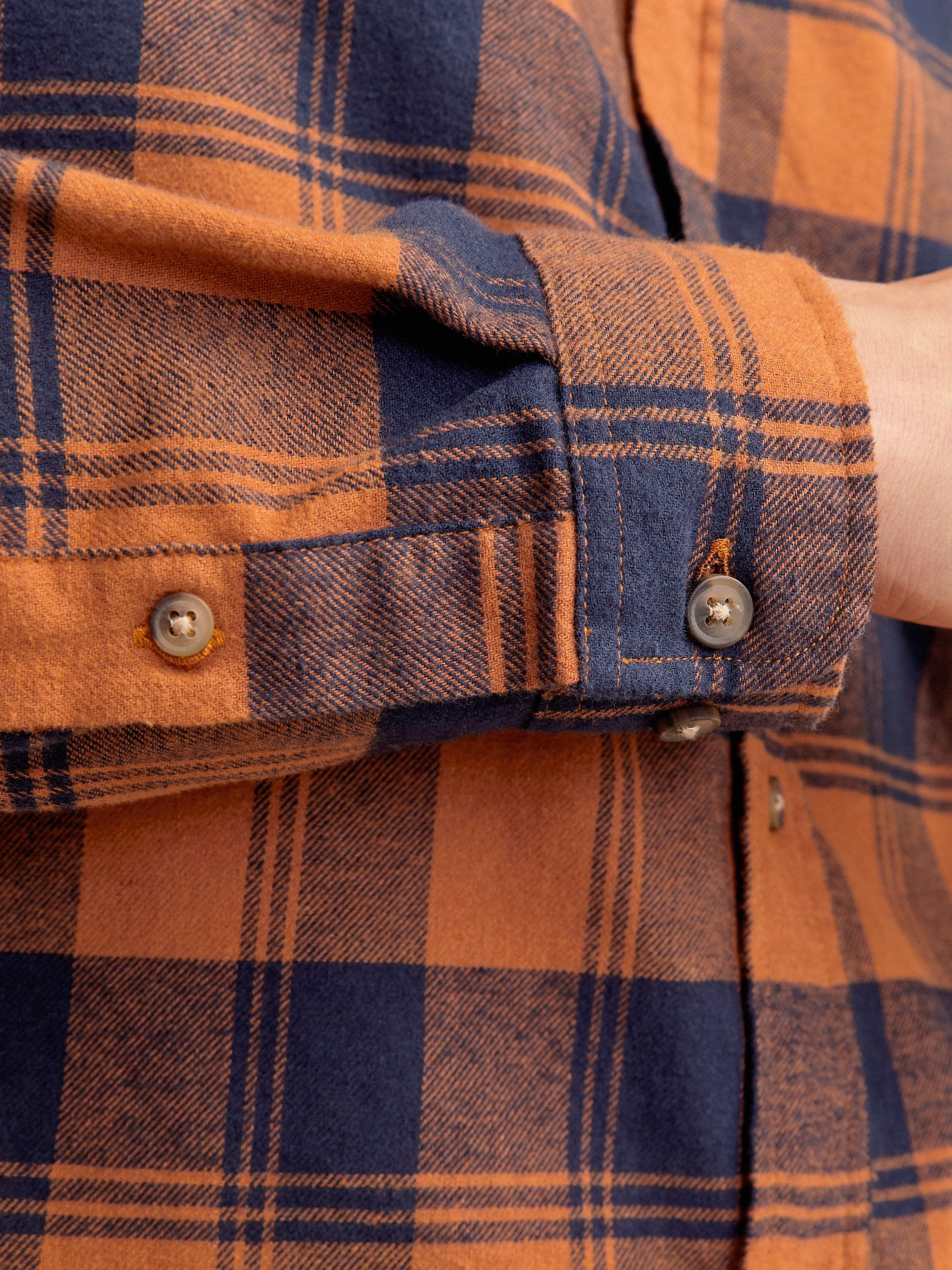 Jack & Jones Langarmhemd »JJJOSHUA FALL BUFFALO SHIRT LS«