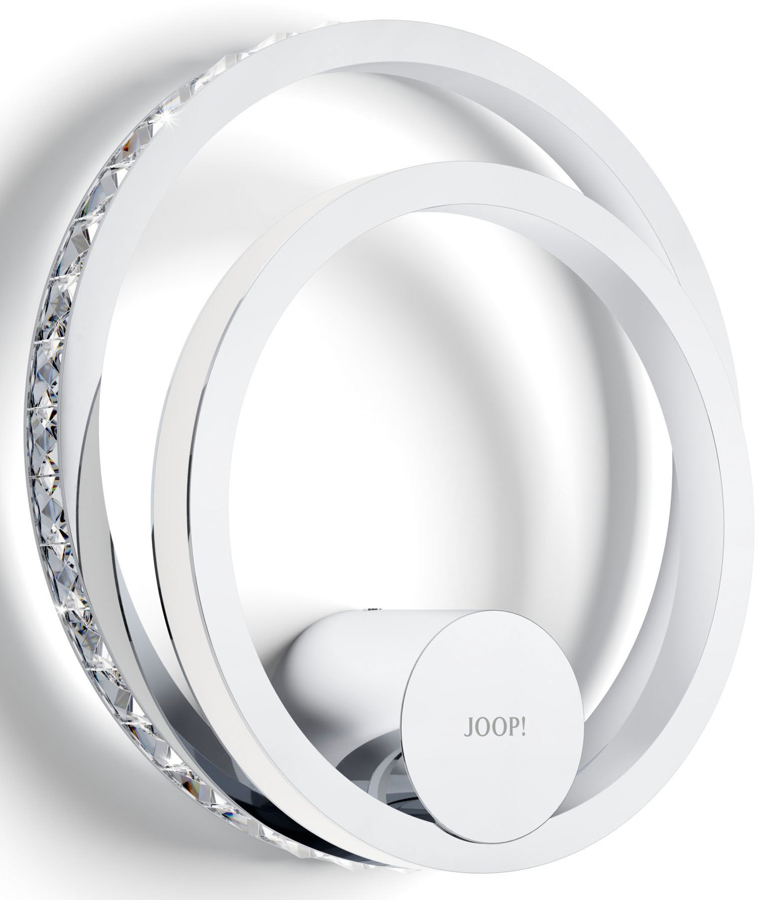 JOOP! LED Wandleuchte »JEWEL LIGHTS«, 2 flammig-flammig, Wandleuchte in Ringform mit Premium-LEDs in Kristallglas-Optik