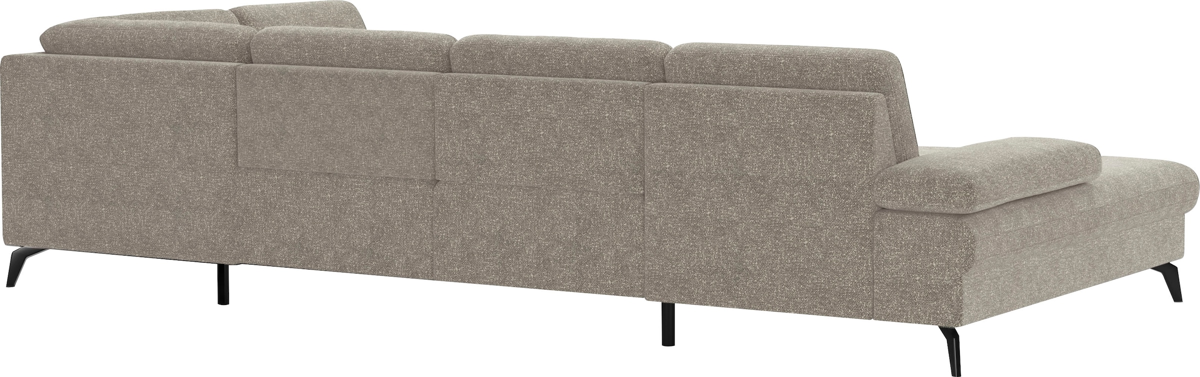 sit&more Wohnlandschaft »Morris U-Form, inkl. Sitztiefenverstellung«, wahlweise mit Armteilverstellung, Bettfunktion & Bettkasten