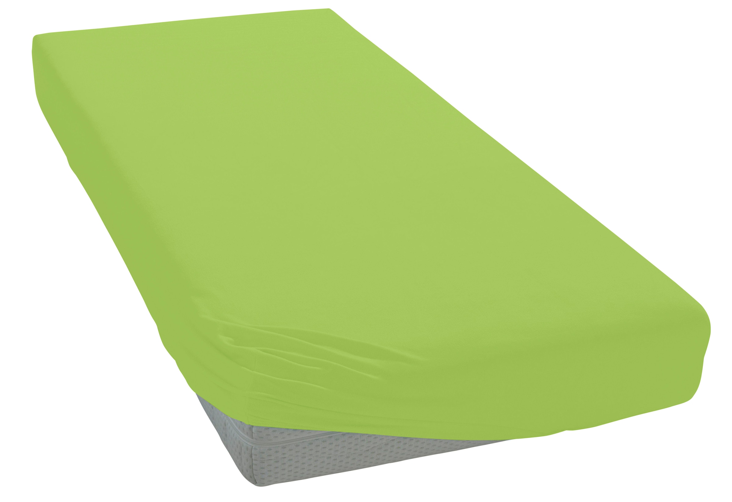 My Home Spannbettlaken »PAPRIKA« Bettlaken in grün, Größe 180x200 28