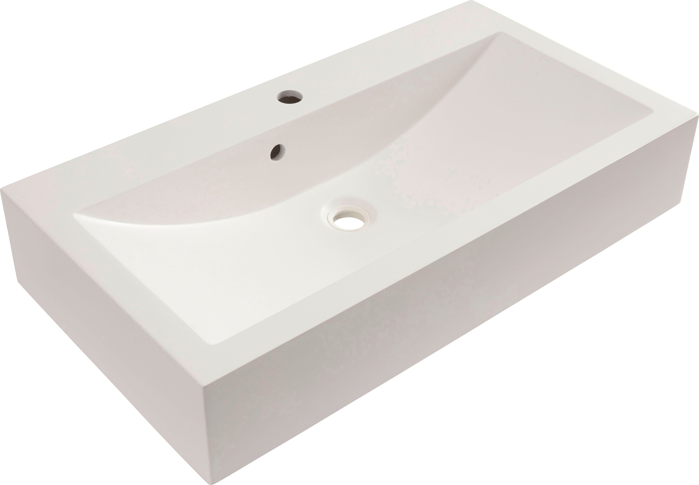 INOSIGN Badmöbel-Set »Riga, 3 teilig, inklusive Keramik-Aufsatzwaschbecken, bestehend aus:«, (Set, 3 St.), Waschtisch-Set, Hängeschrank, Badspiegel