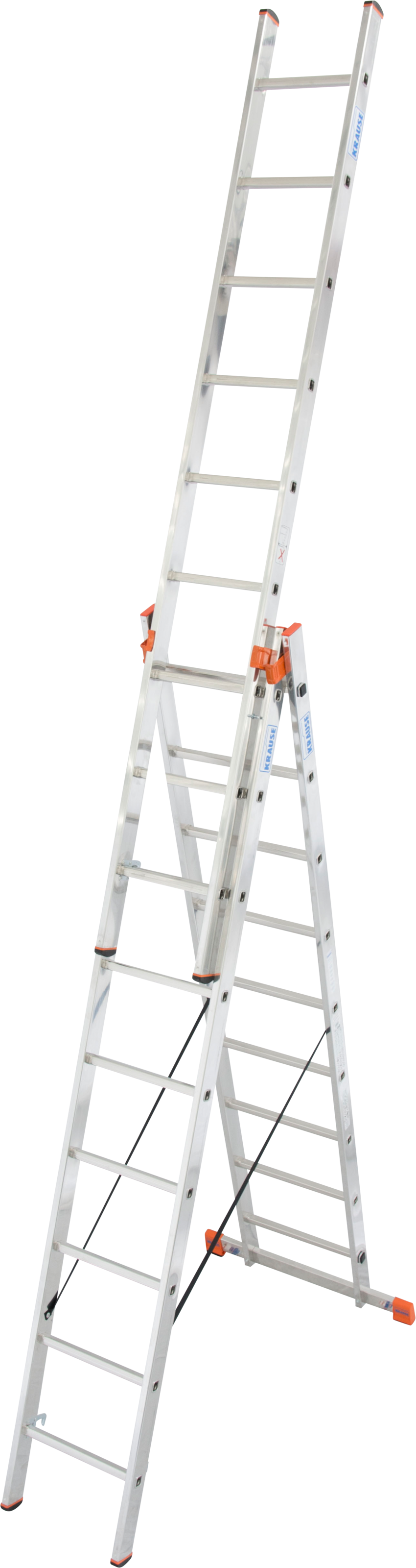 Krause Vielzweckleiter »Tribilo« mit Leiternspitzen in silberfarben, Größe B/H/L: 50 cm x 270 cm x 270 cm