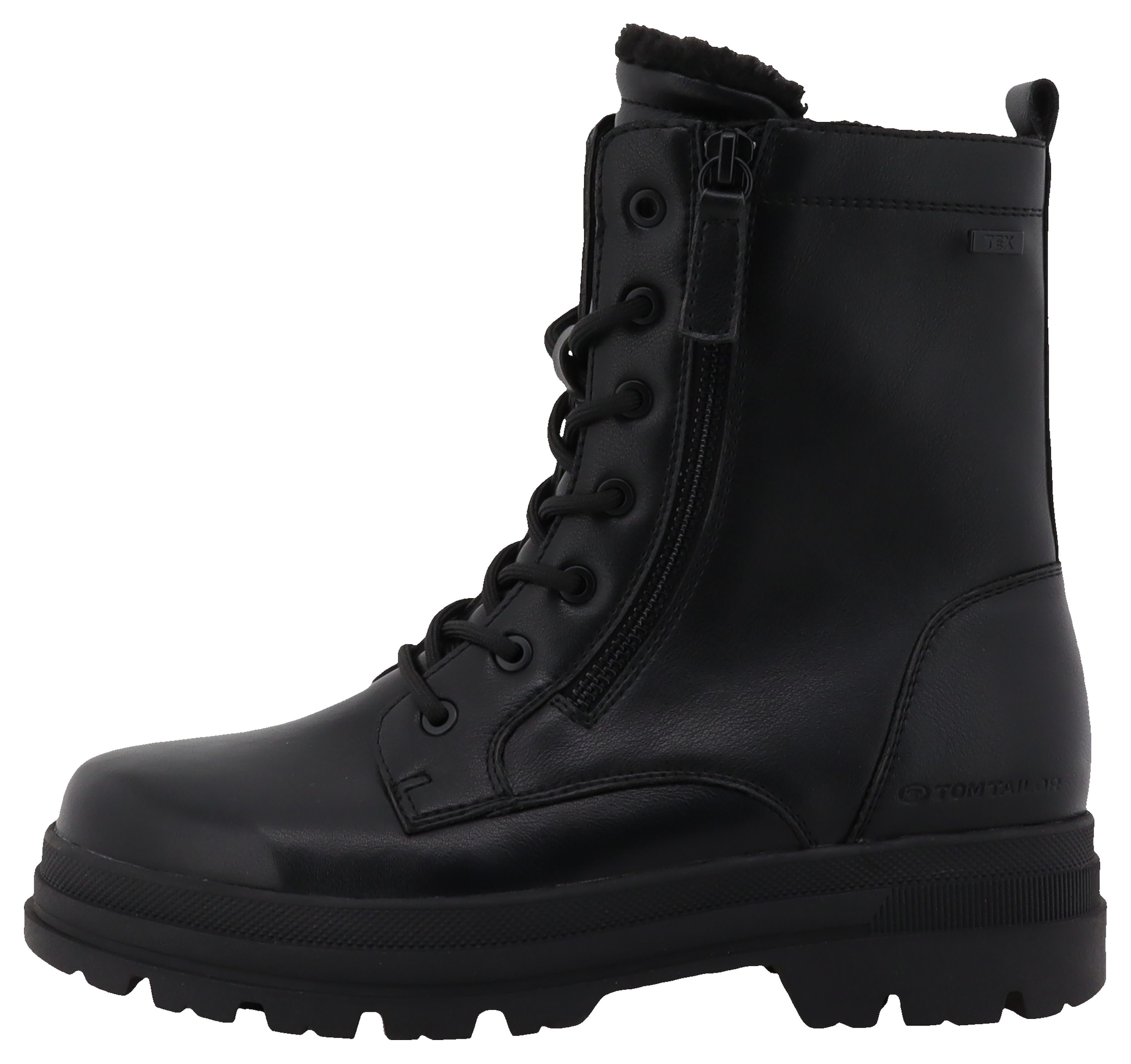 TOM TAILOR Winterstiefelette  Winterboots, Schnürboots mit Blockabsatz