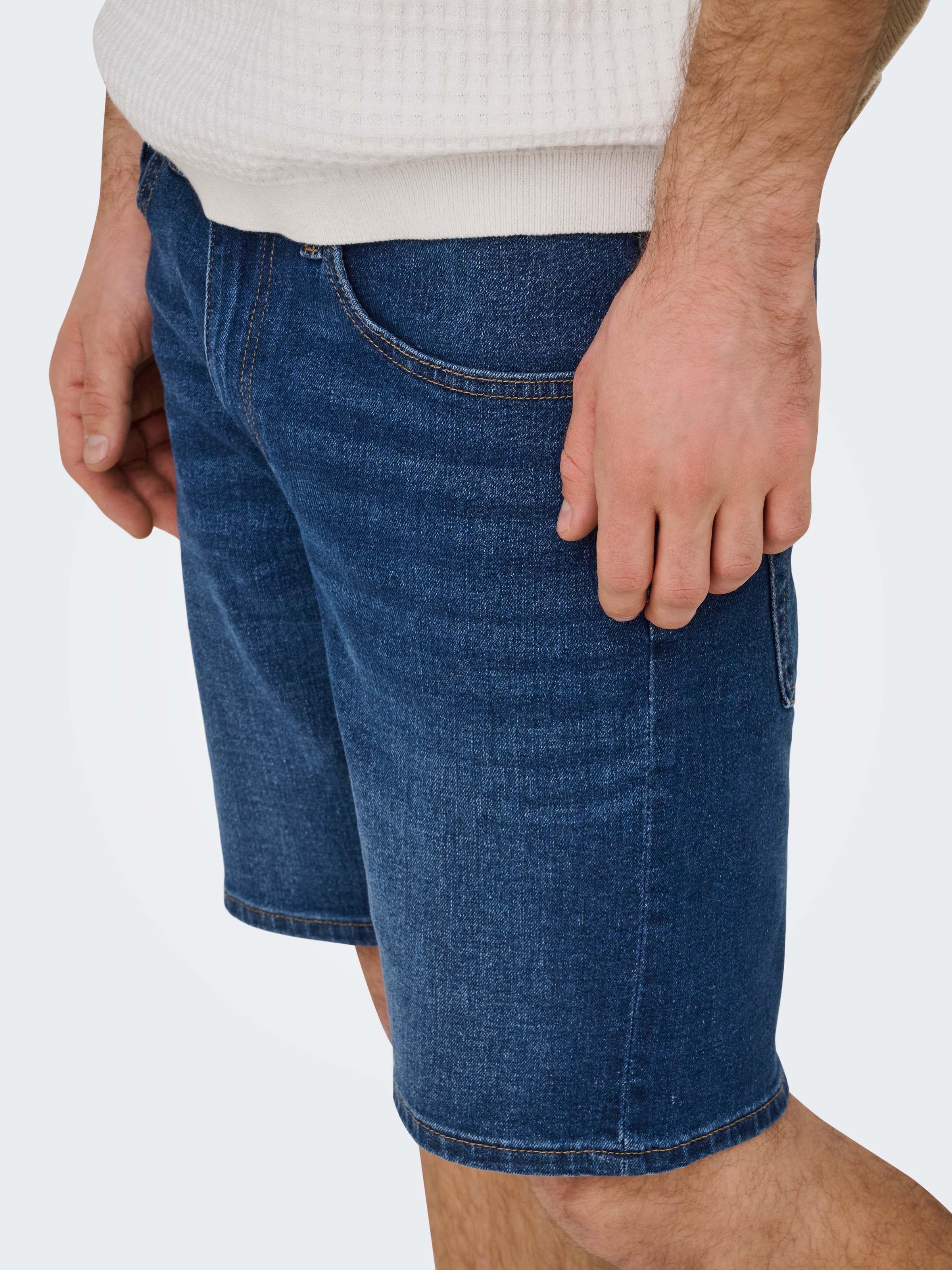 ONLY & SONS Shorts »ONSWEFT BOX PIM DNM SHORTS VD«