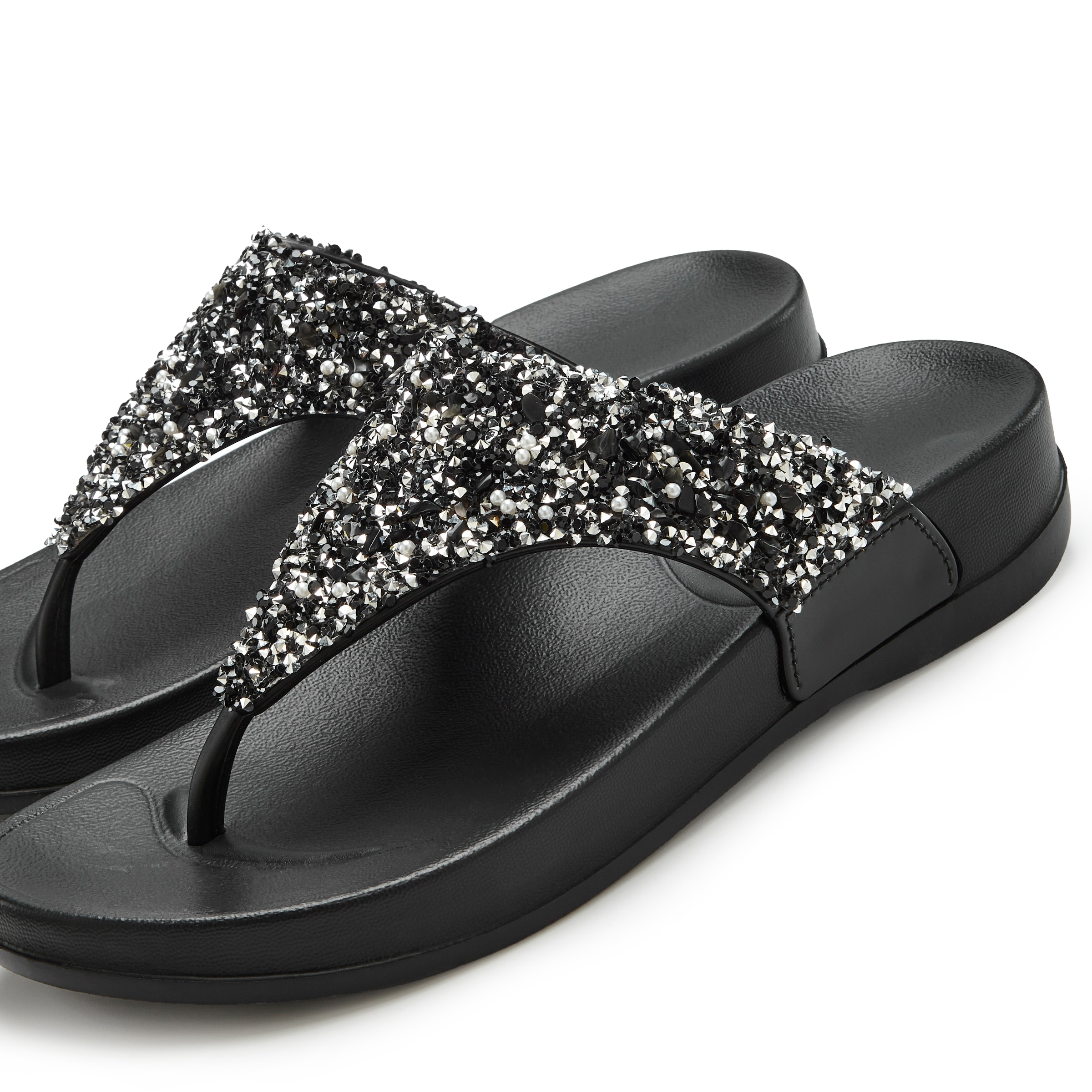Vivance Badezehentrenner »Flip Flop, Badelatsche, Badeschuhe, Pantolette, Zehentrenner,«  Sommerschuh mit modischem Glitzerdetail VEGAN